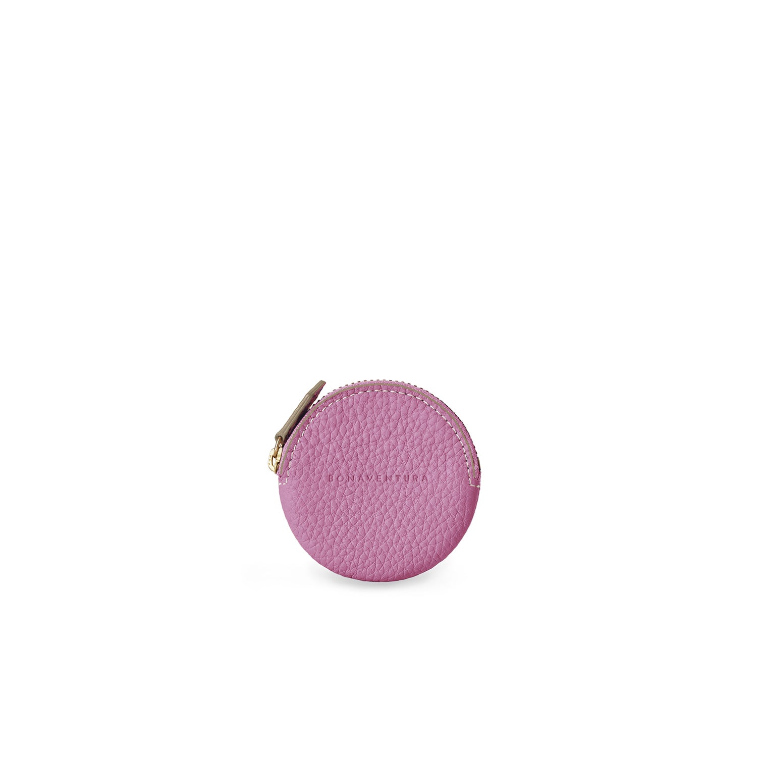 Round Coin Case Shrink Leather