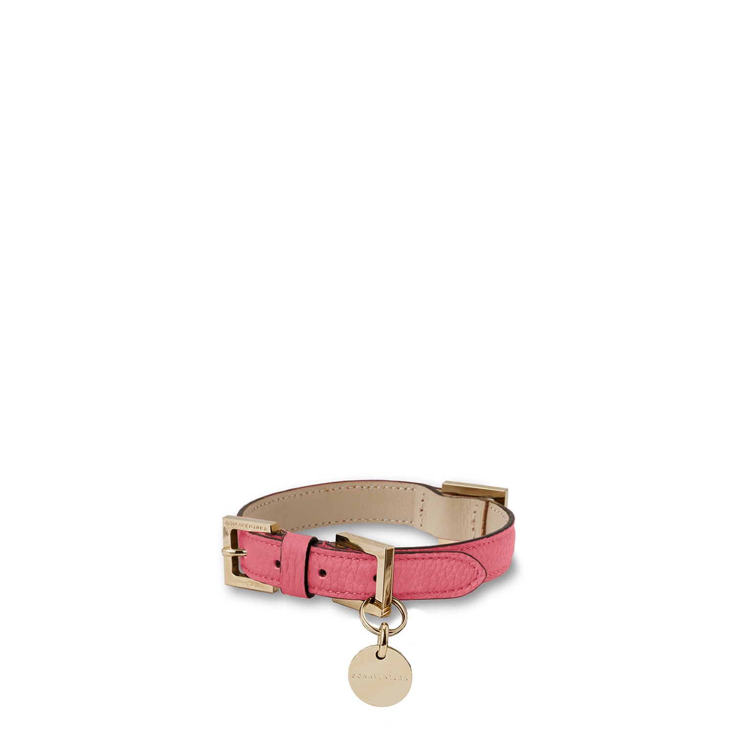 Bonaventura × Frida Firenze Pet Collar Bottalato Leather 35