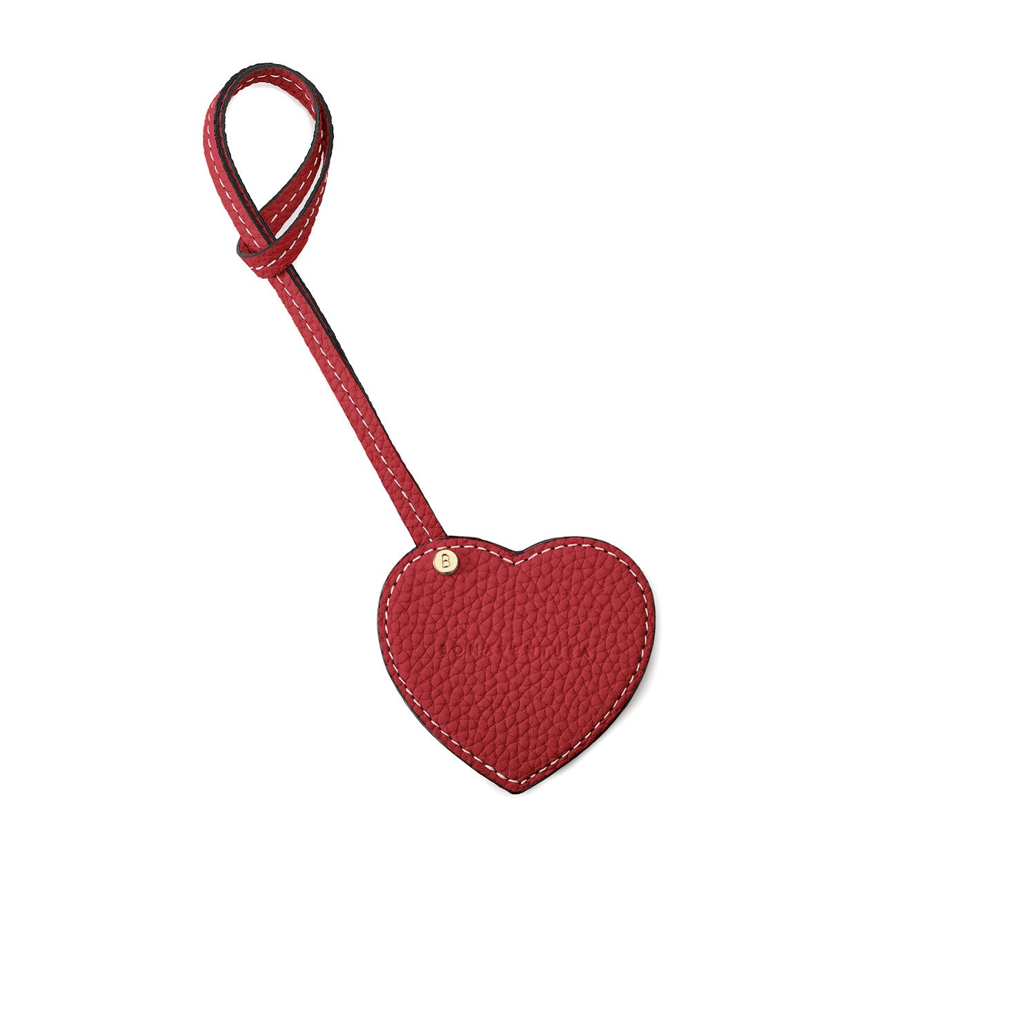 Heart Compact Mirror Shrink Leather