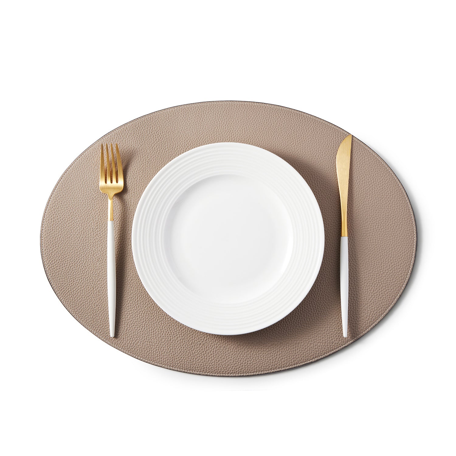 Round Placemat Shrink Leather