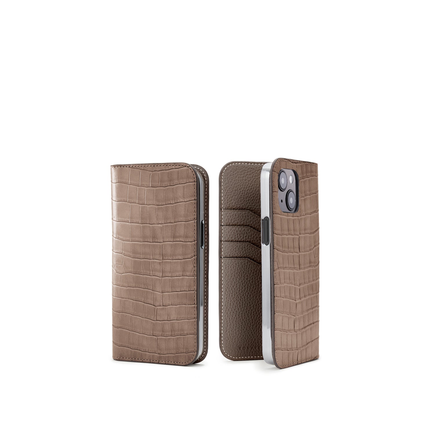 Diary Case Embossed Croco Leather (iPhone 14 Plus)