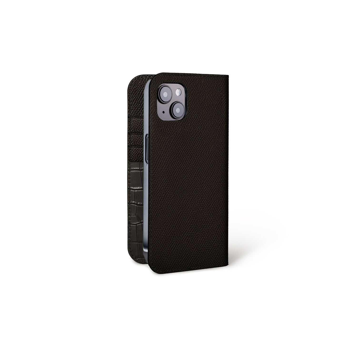 (iPhone 14 Plus) Diary Case Nobile X Embossed Croco Leather