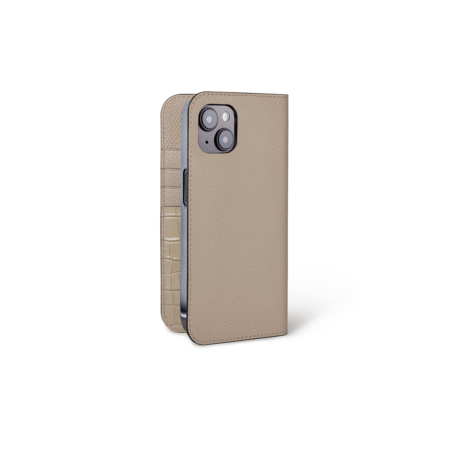 (iPhone 15 Plus) Diary Case Nobile X Embossed Croco Leather