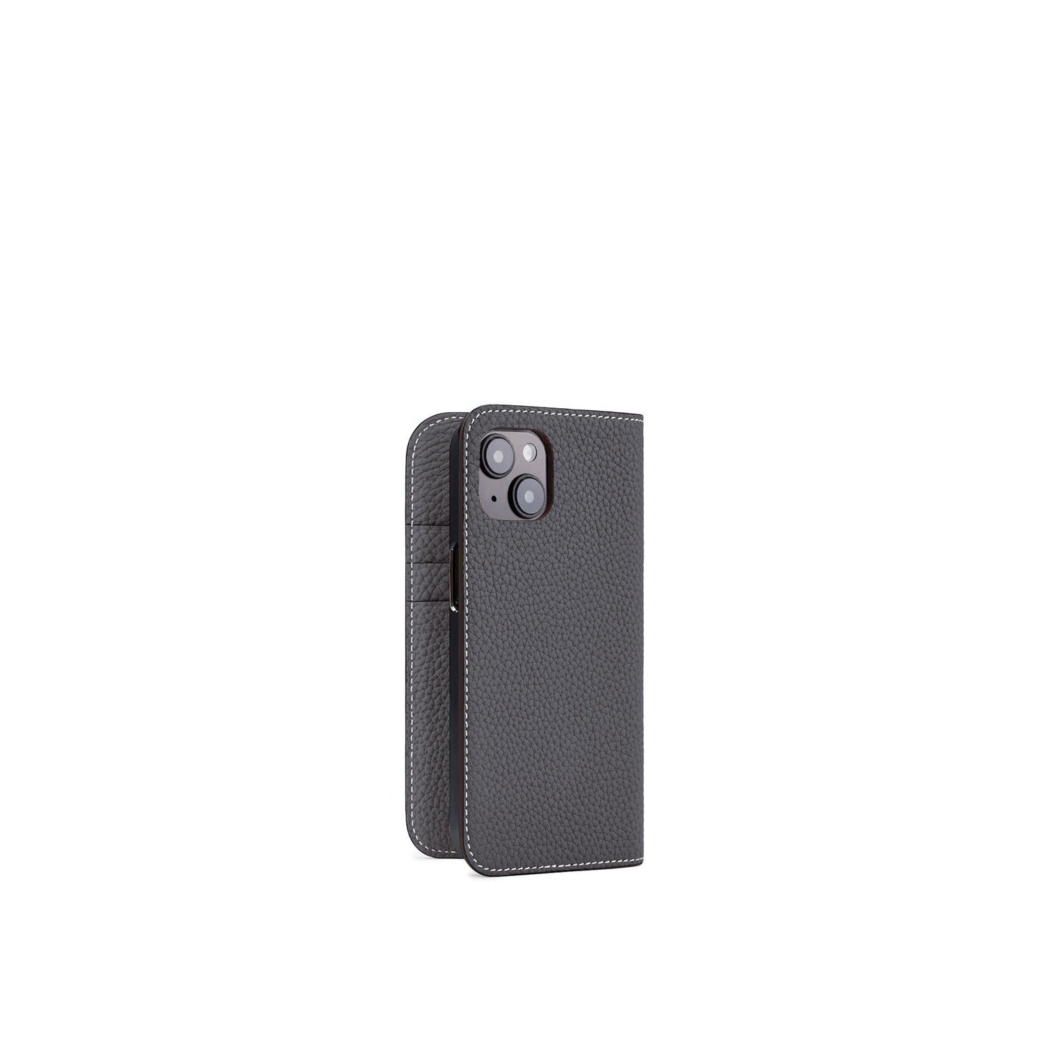 (iPhone 15) ダイアリーケース シュリンクレザー