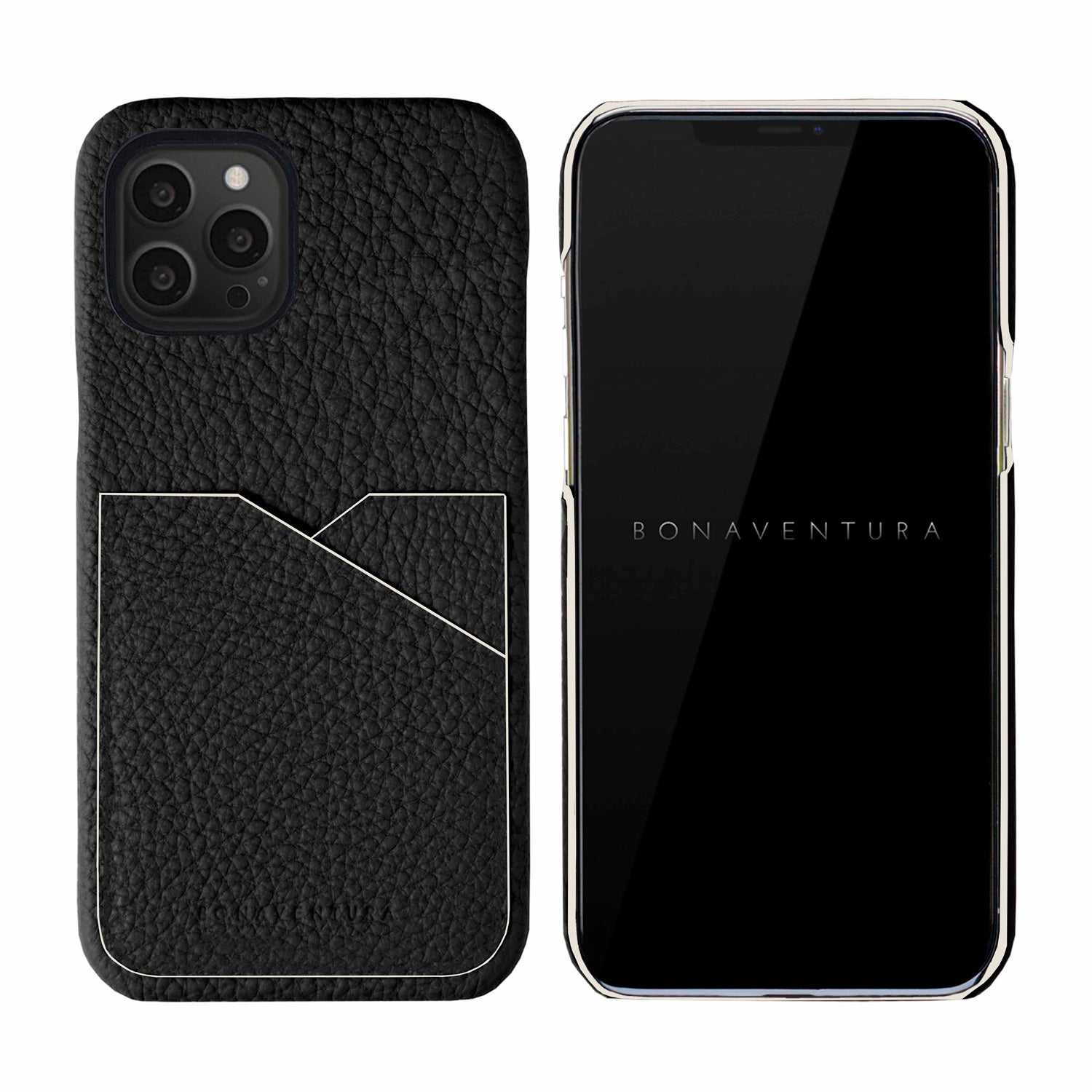 (iPhone 13 Pro Max) Back Cover Case Shrink Leather