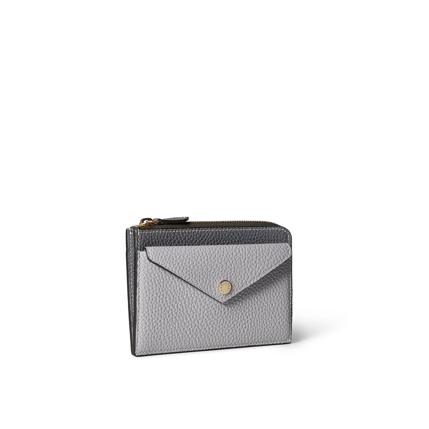 봉투 미니 지퍼 지갑 수축 가죽