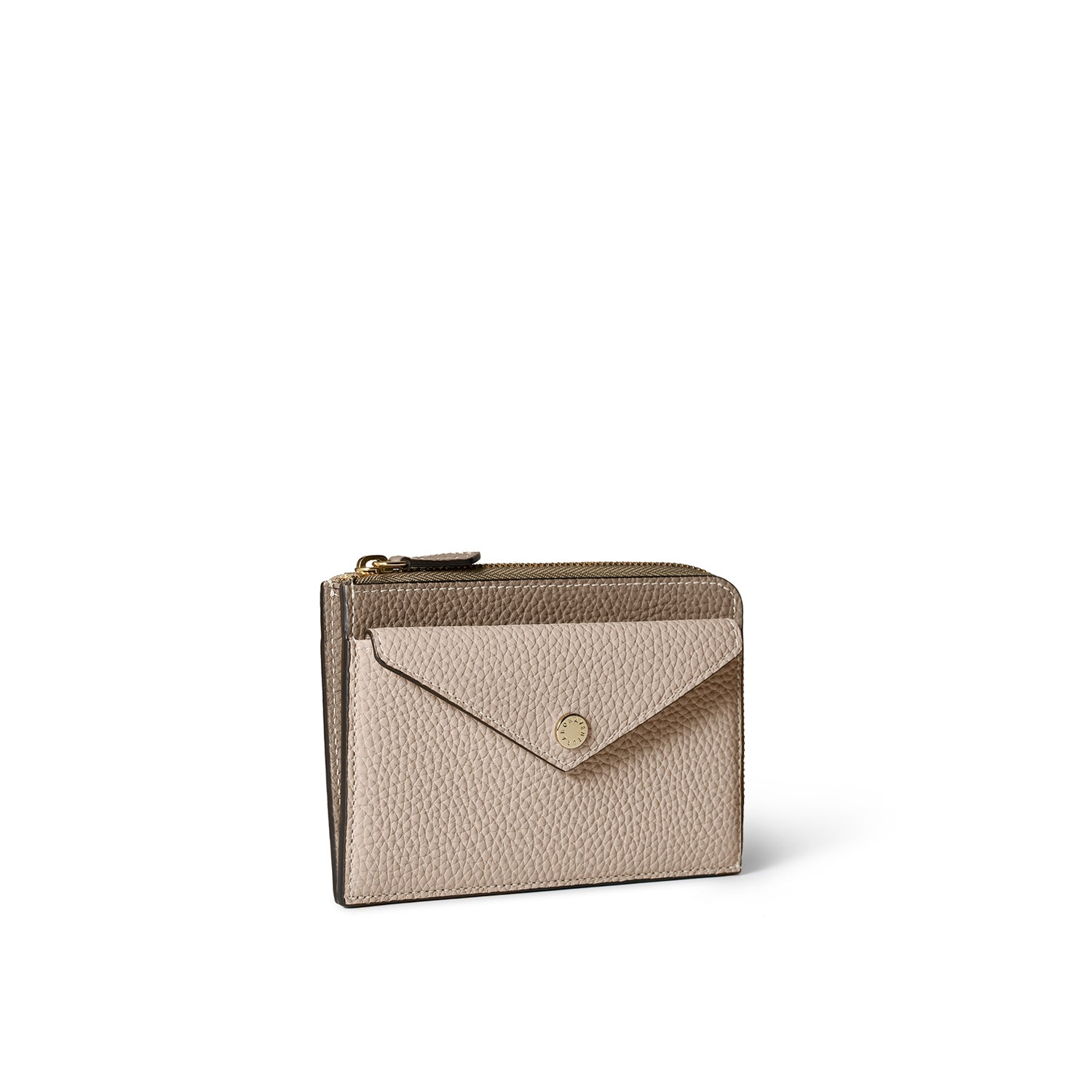 エンベロープ ミニジップ ウォレット シュリンクレザー
