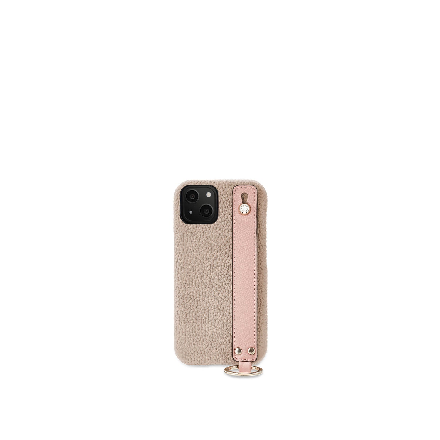 (iPhone 13) 핸들 부착 후면 커버 케이스 수축 가죽