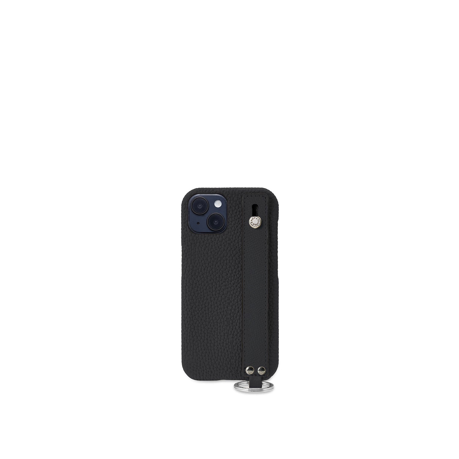 (iPhone 14) ハンドル付き バックカバーケース シュリンクレザー