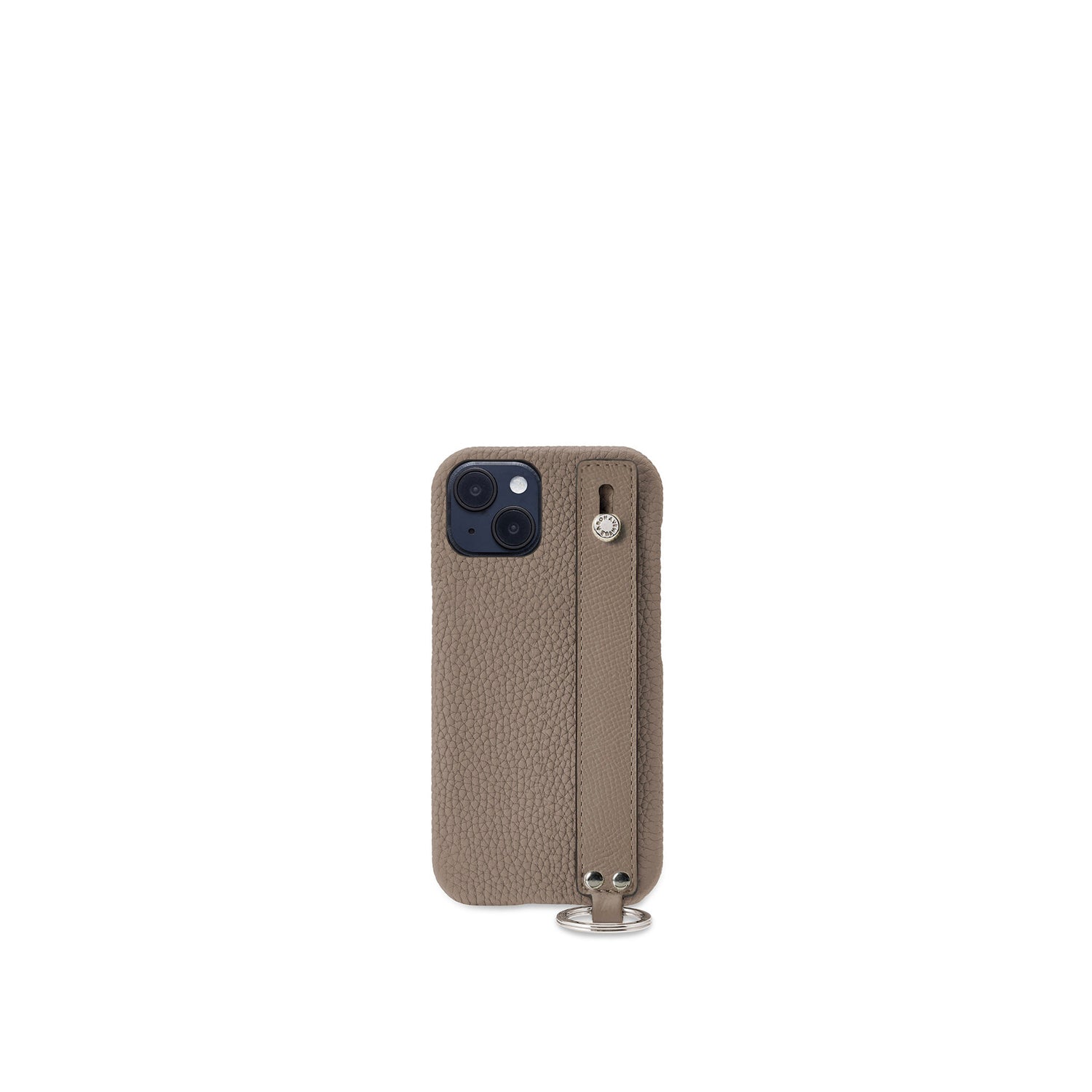 (iPhone 14) ハンドル付き バックカバーケース シュリンクレザー