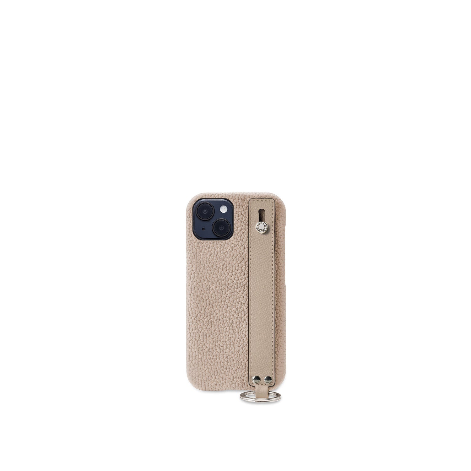 (iPhone 14) ハンドル付き バックカバーケース シュリンクレザー
