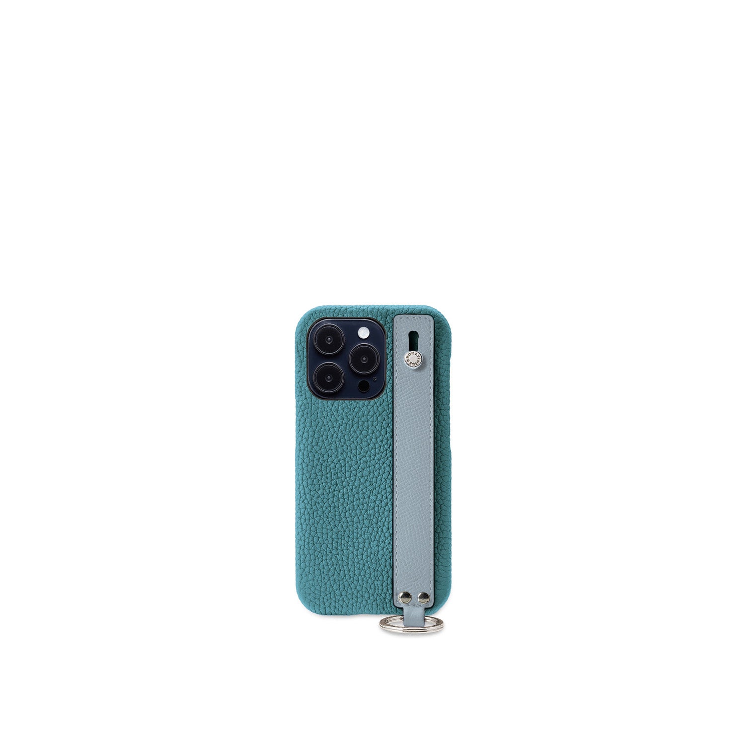 (iPhone 14 Pro) ハンドル付き バックカバーケース シュリンクレザー