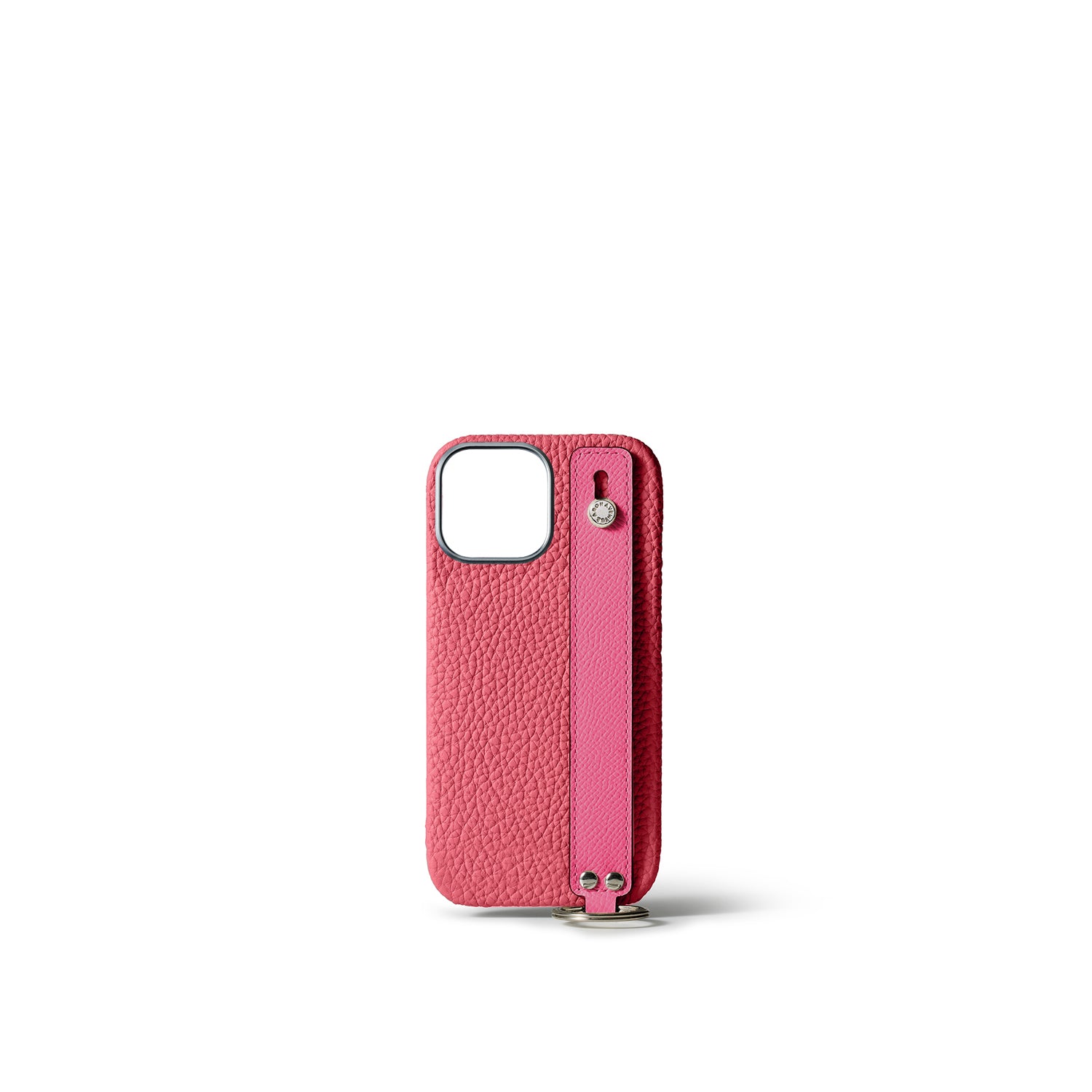 (iPhone 15 Pro Max) ハンドル付き バックカバーケース シュリンクレザー