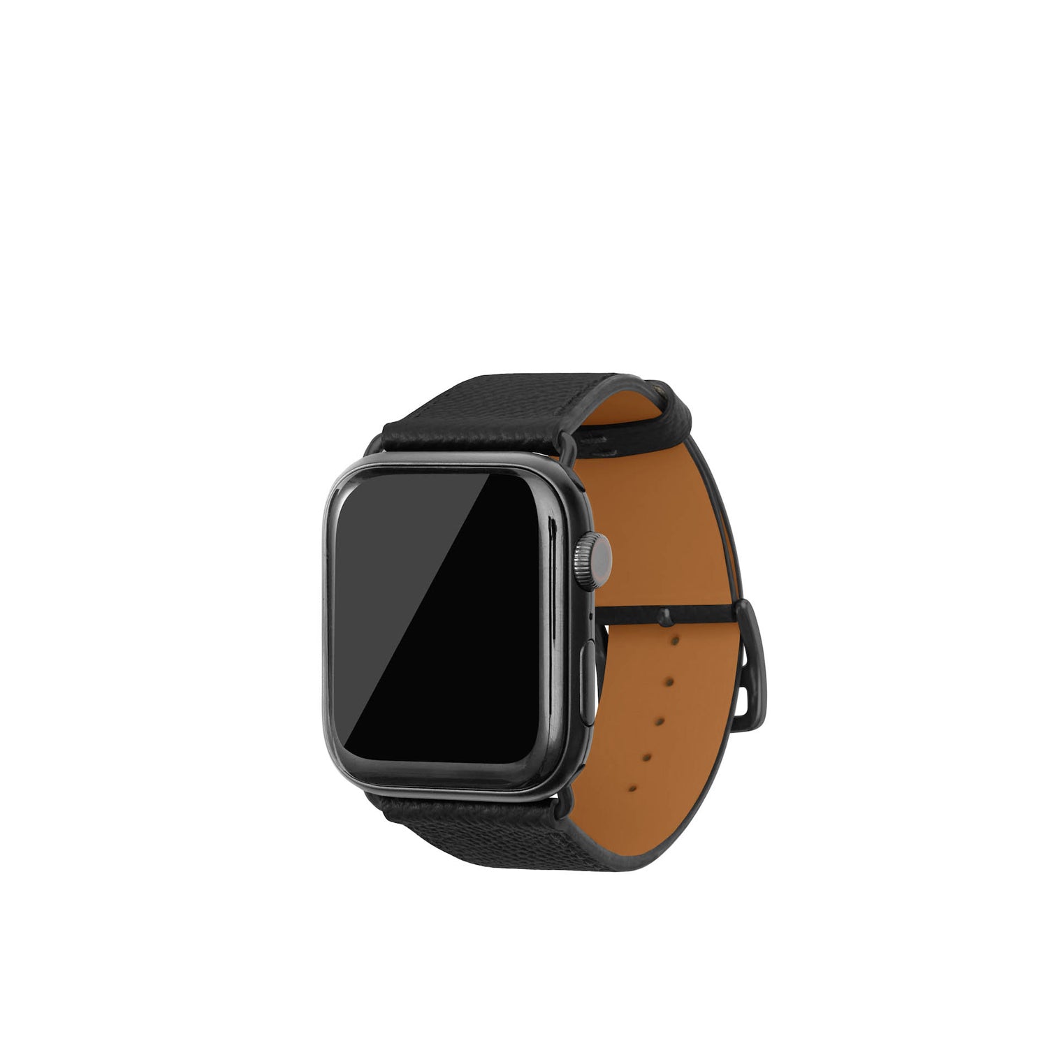 ノービレ Apple Watch レザーバンド【44mm/45mm/46mm/49mm, M/Lサイズ】 (アダプター:ブラック)