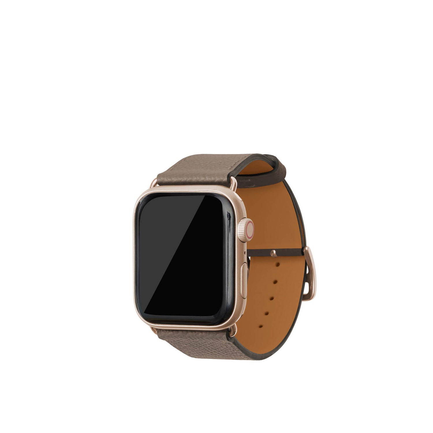 ノービレ Apple Watch レザーバンド【44mm/45mm/46mm/49mm, M/Lサイズ】 (アダプター:ゴールド)