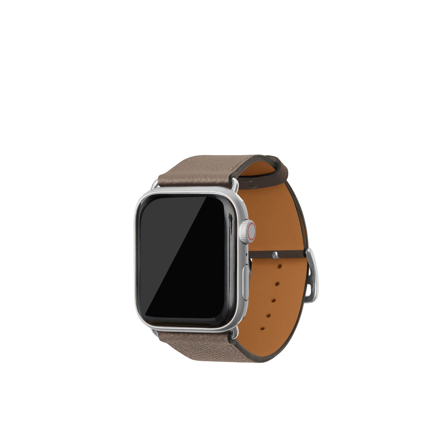 ノービレ Apple Watch レザーバンド【44mm/45mm/46mm/49mm, M/Lサイズ】 (アダプター:シルバー)