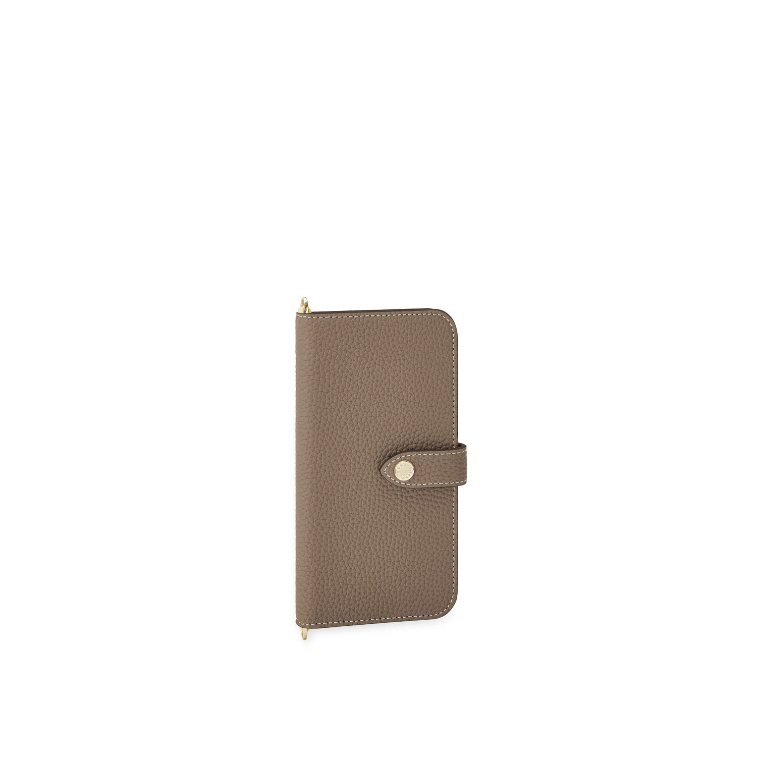 (iPhone 14 Plus) Belted Diary Case Shrink Leather