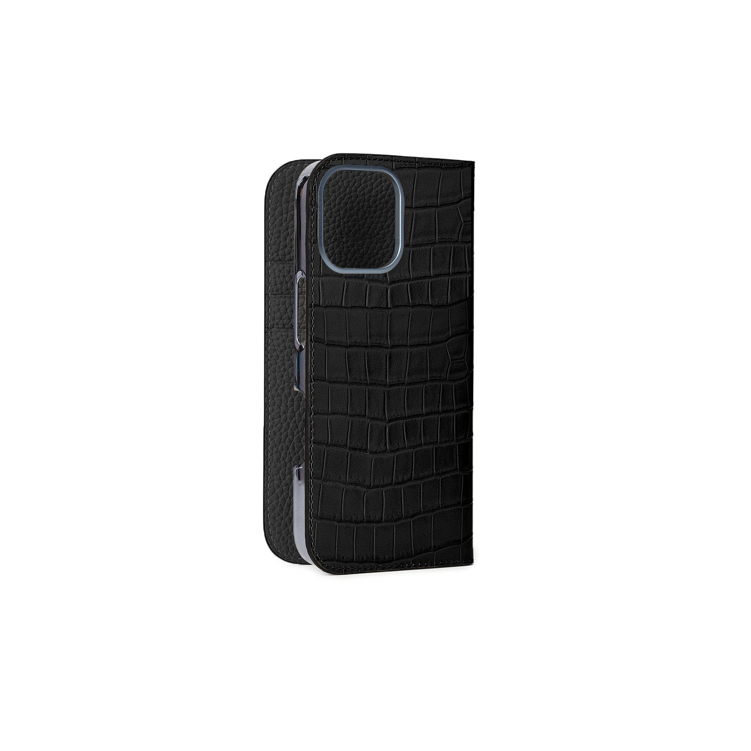 Diary Case Embossed Croco Leather (iPhone 16)