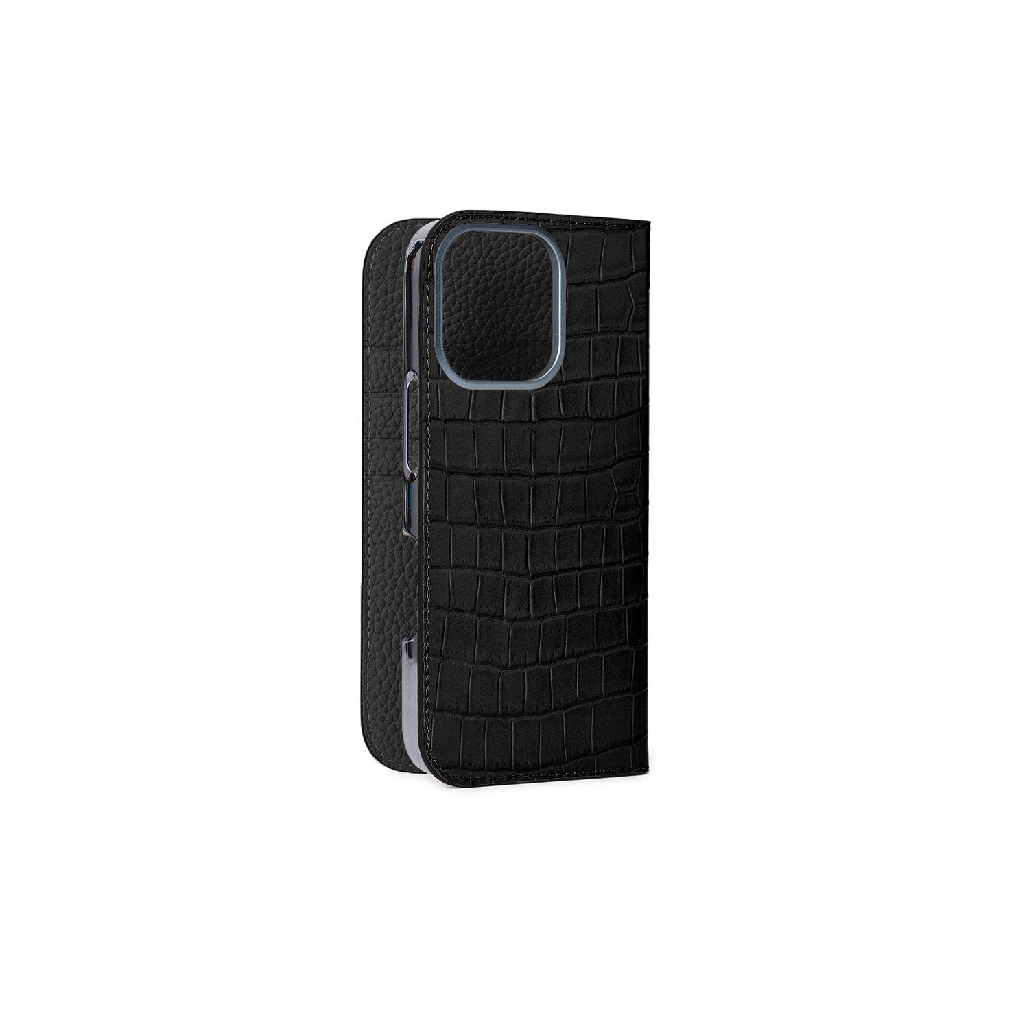 Diary Case Embossed Croco Leather (iPhone 16 Pro Max)