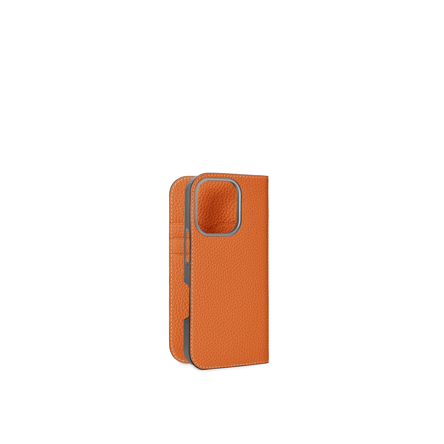 (iPhone 16 Pro) Diary Case Shrink Leather