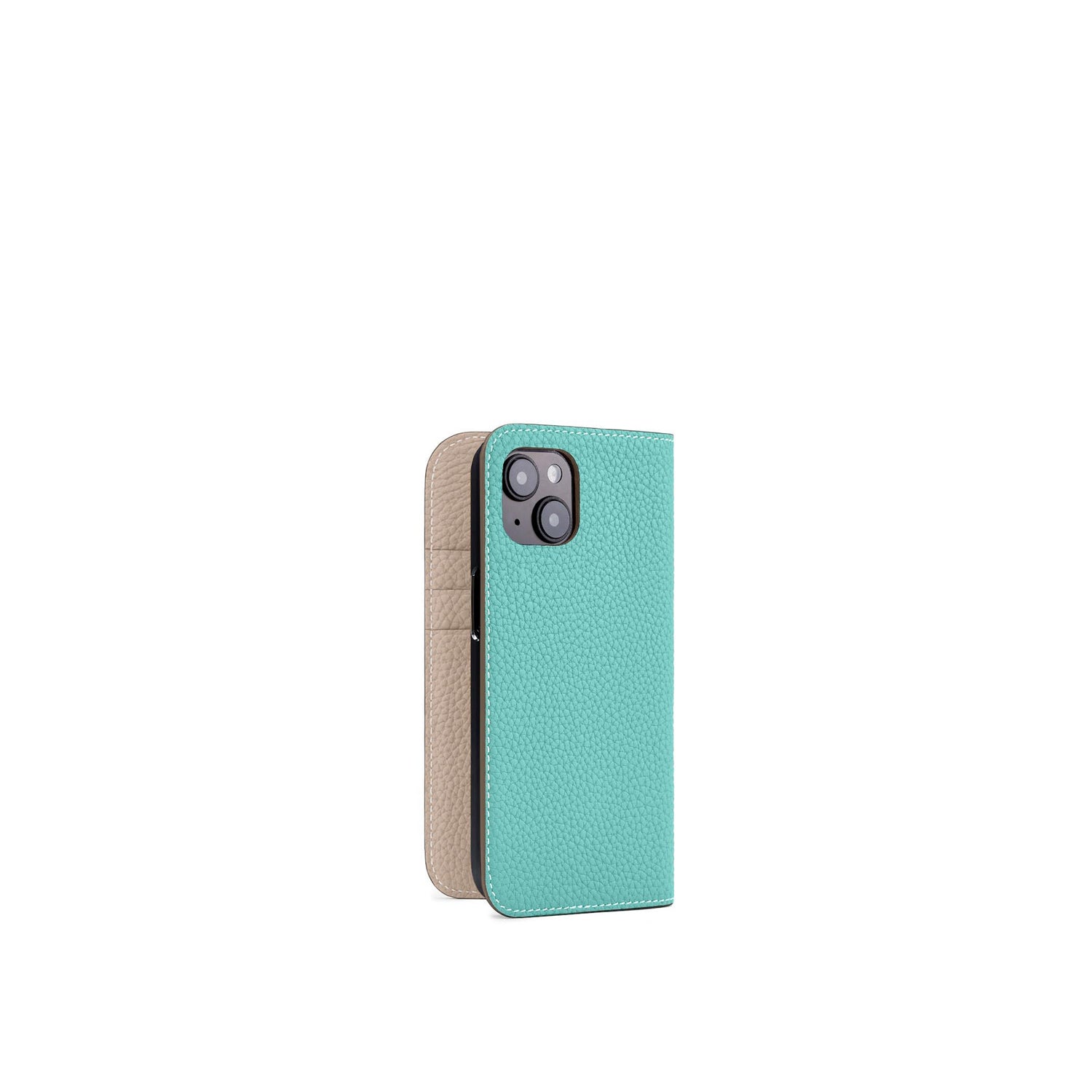 (iPhone 15) Diary Case Shrink Leather