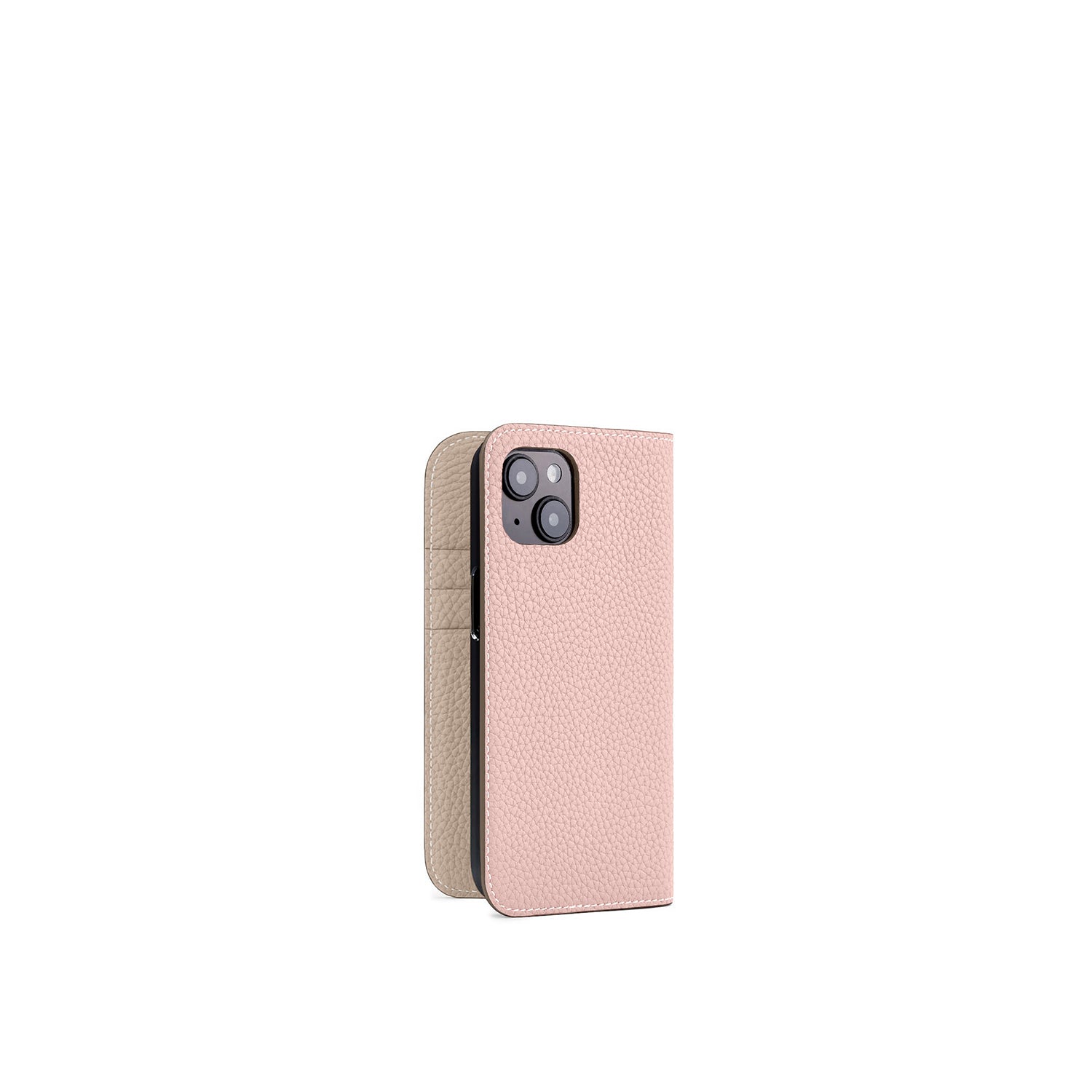 (iPhone 15) Diary Case Shrink Leather