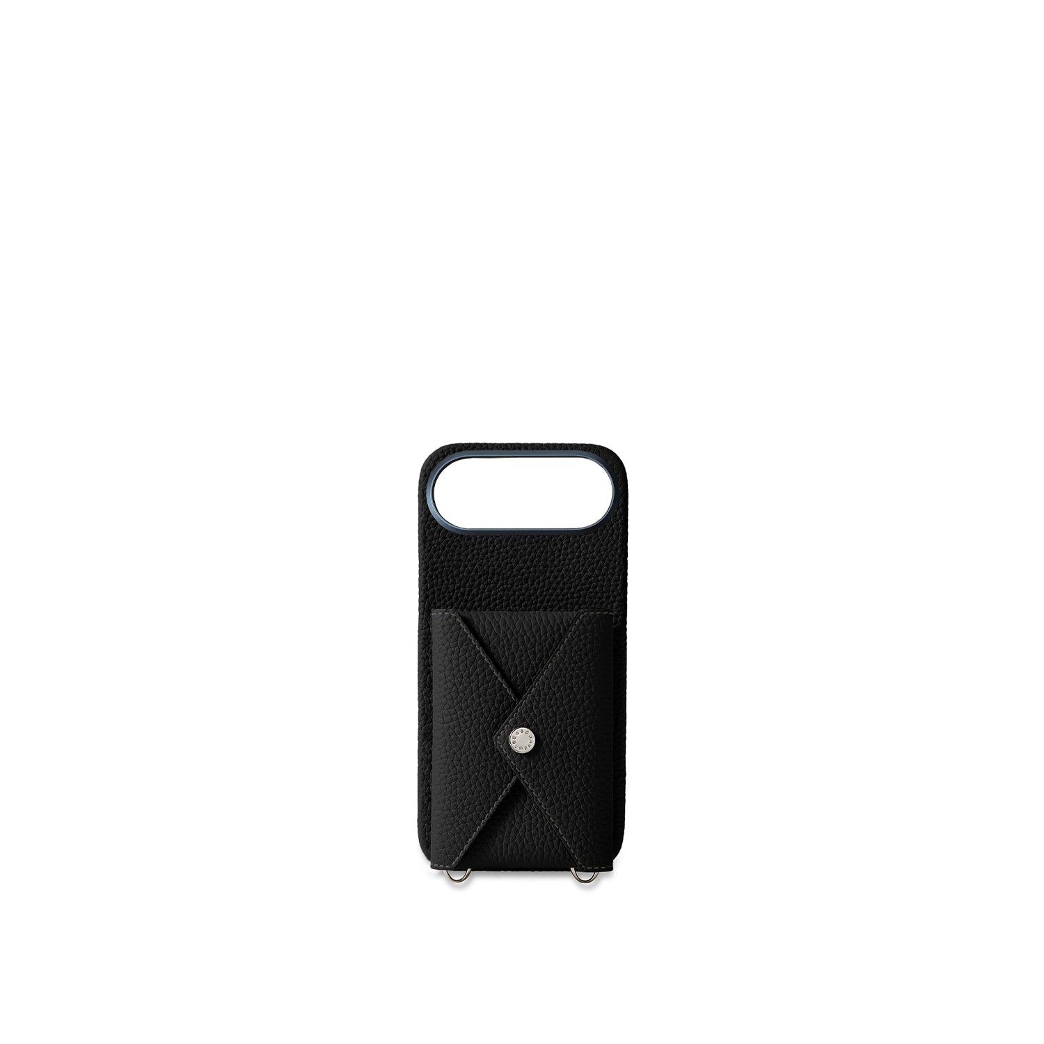 (iPhone Air) Snap Button Back Cover Case Shrink Leather