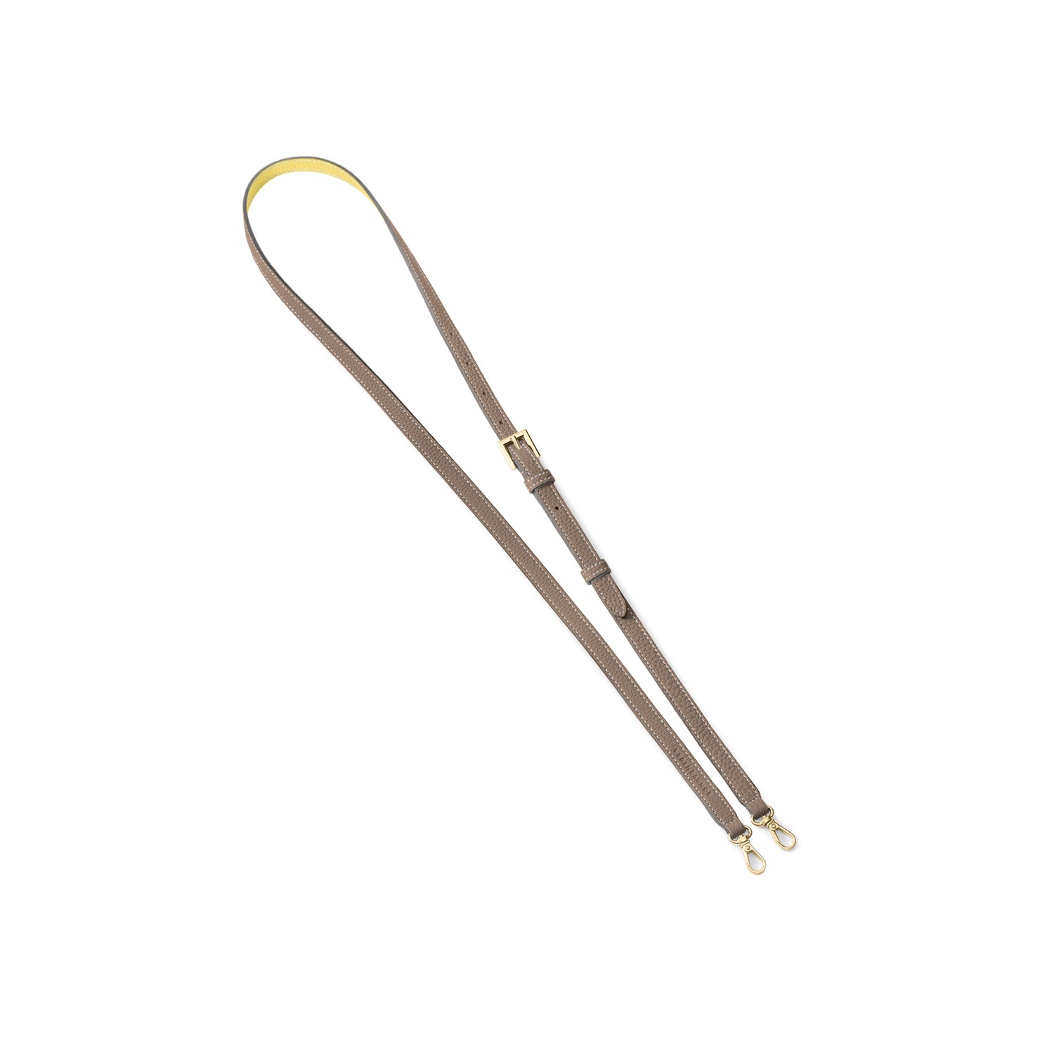 Adjustable Shoulder Strap Shrink Leather (Gold)