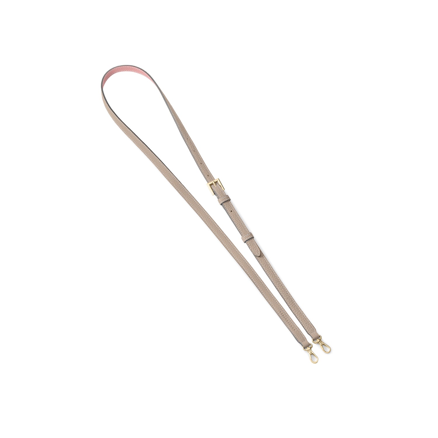 Adjustable Shoulder Strap Shrink Leather (Gold)