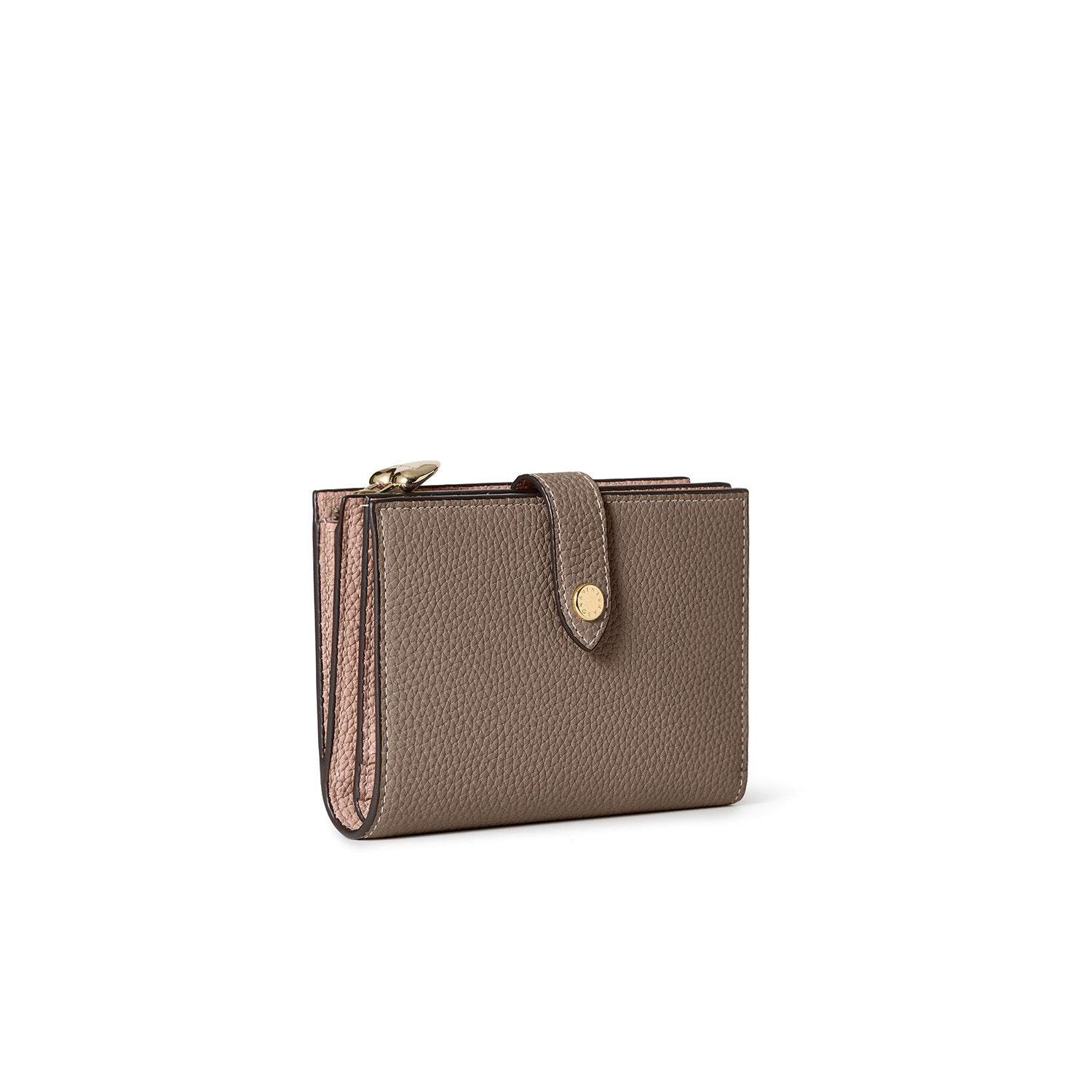 ハートプラー付き ベルテッド マルチ ミディアムウォレット シュリンクレザー