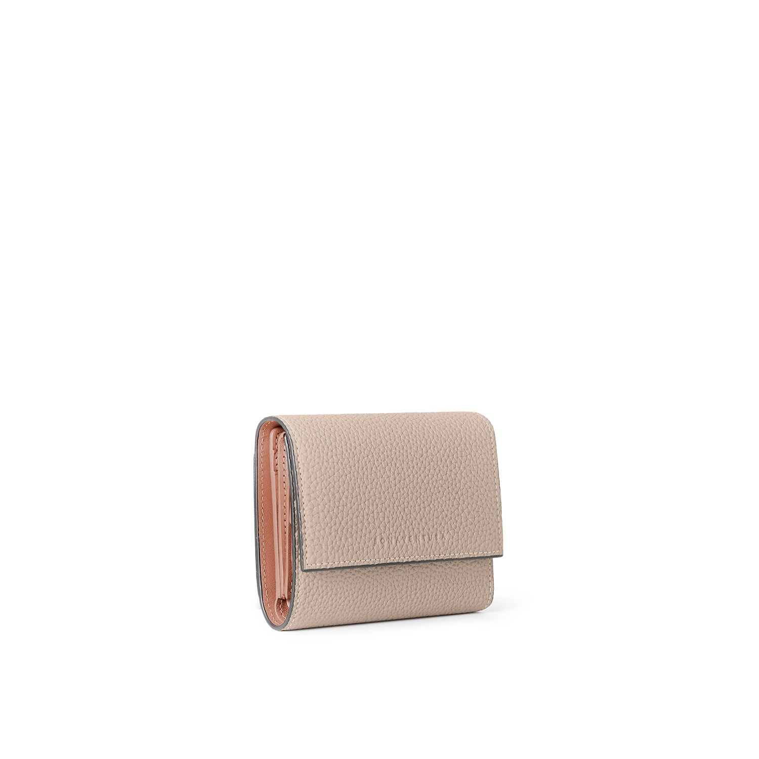 Flap Small Wallet In Shrink Leather