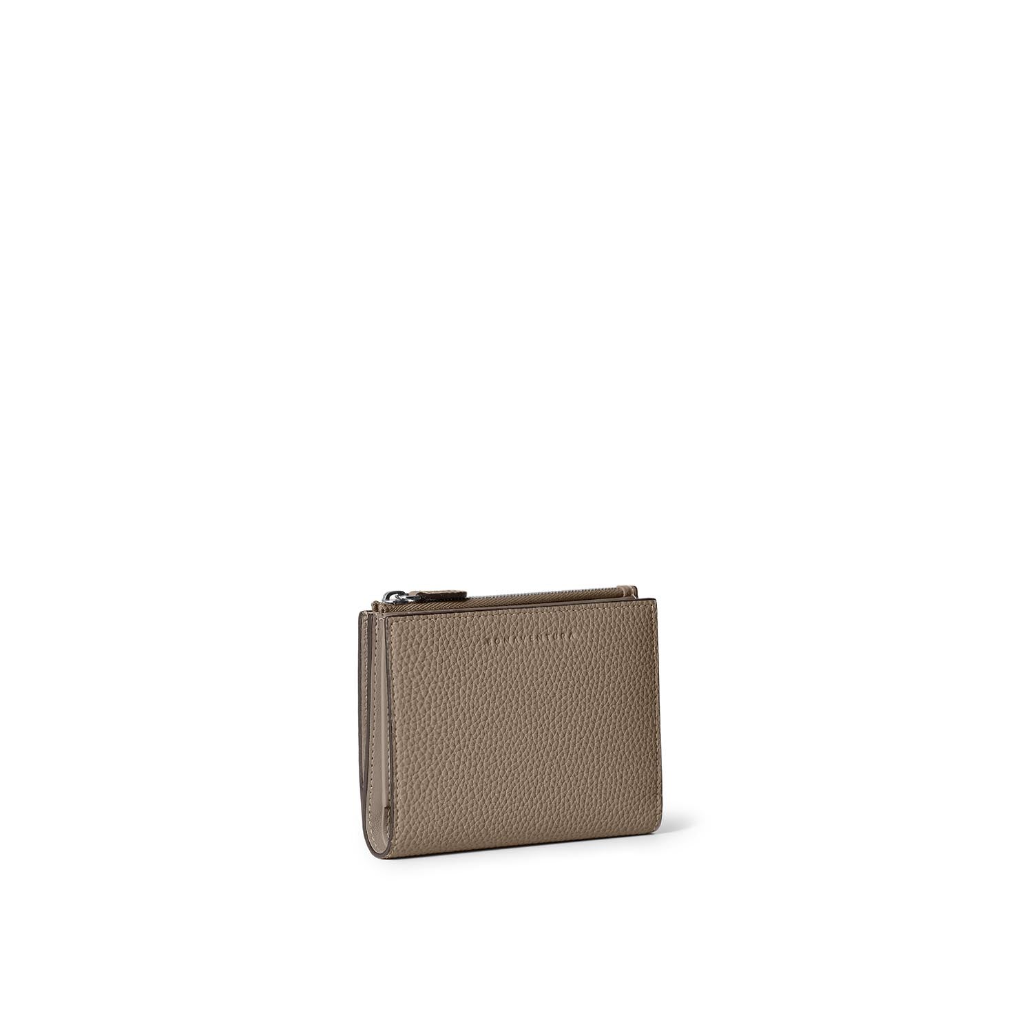 Compact Bifold Wallet with Zipper