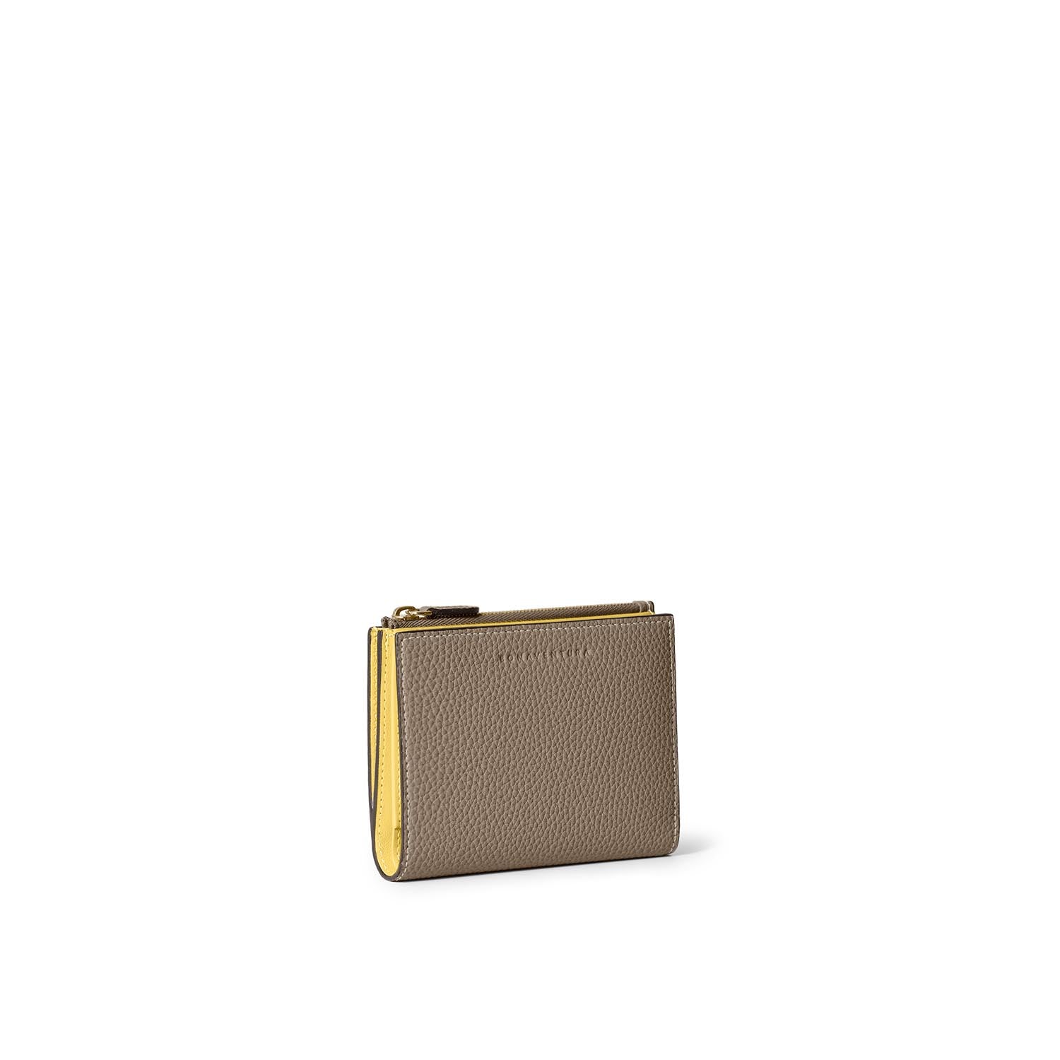 Compact Bifold Wallet with Zipper