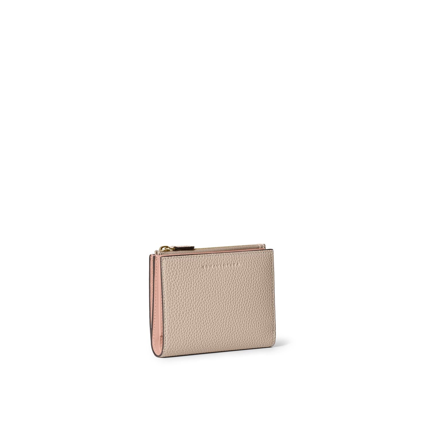Compact Bifold Wallet with Zipper