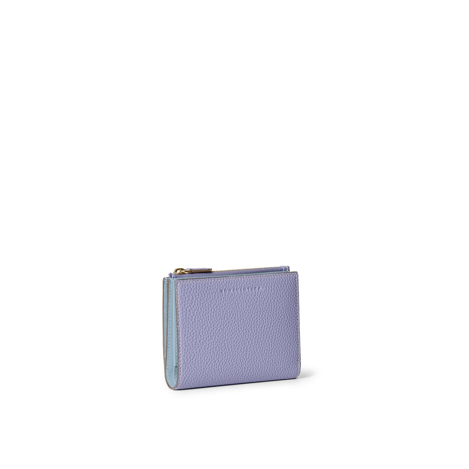 Compact Bifold Wallet with Zipper