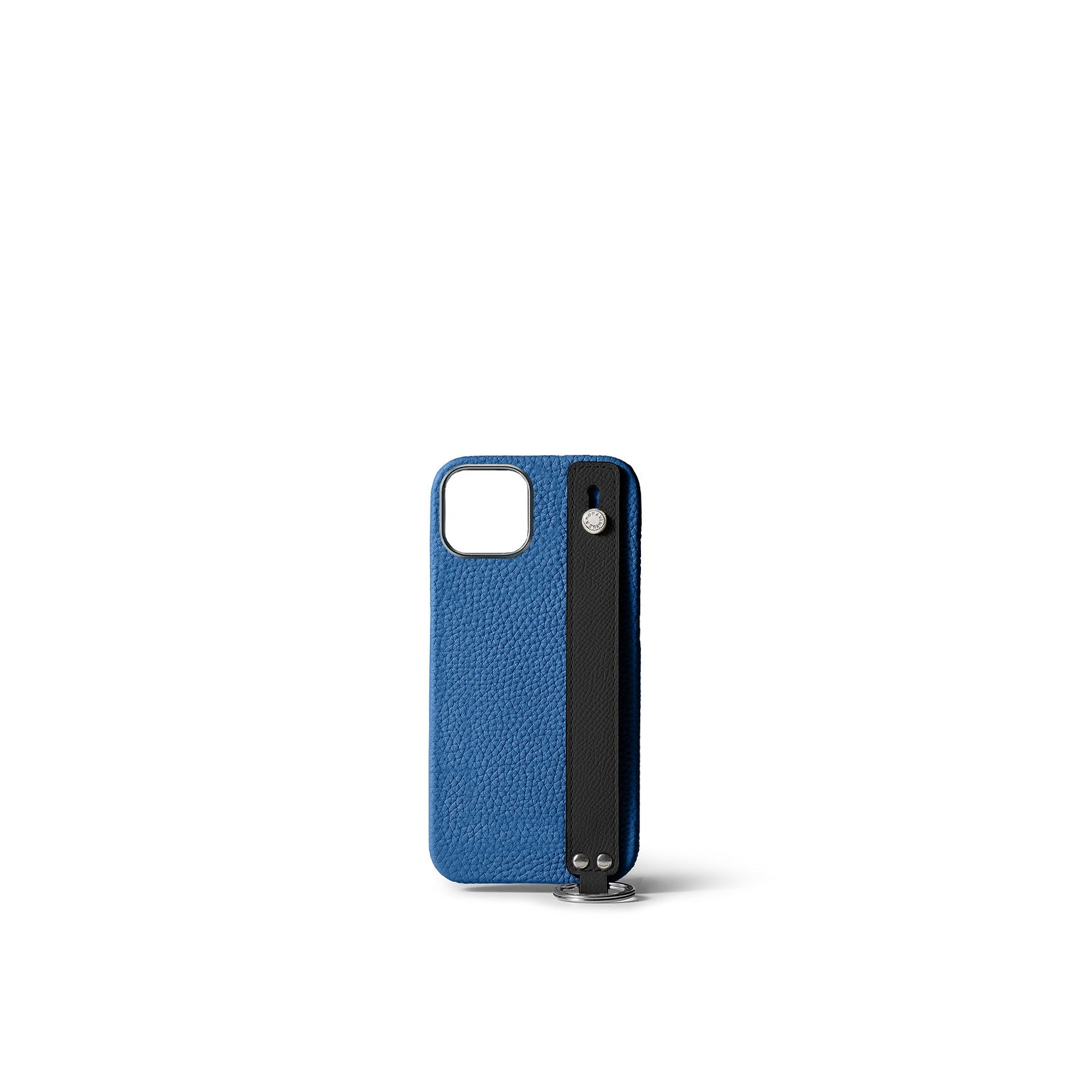iPhone 15) ハンドル付き バックカバーケース シュリンクレザー