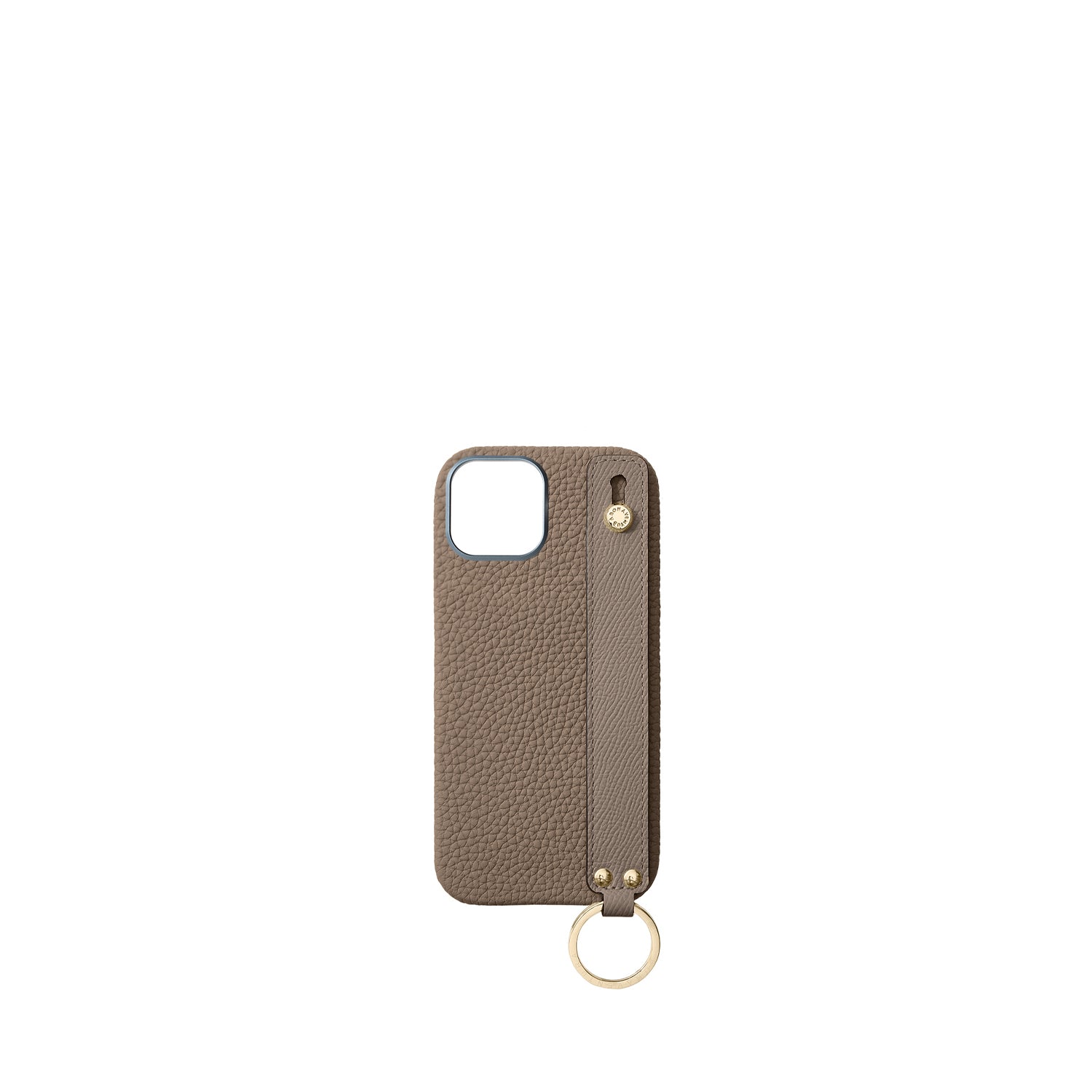 Back Cover With Handle Bottalato Leather Gold (iPhone 16)