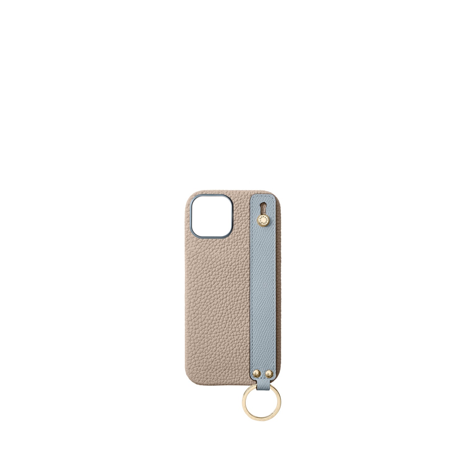 Back Cover With Handle Bottalato Leather Gold (iPhone 16)