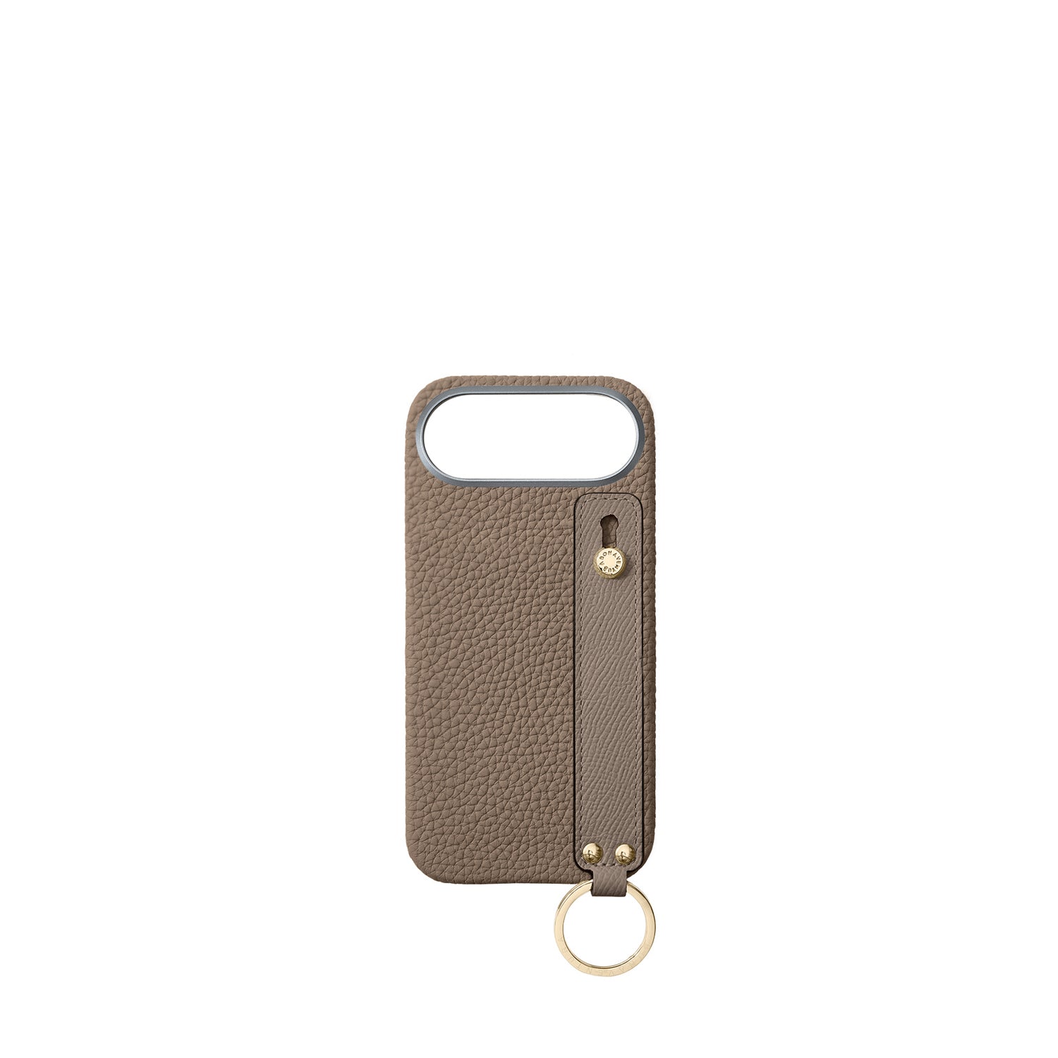(iPhone Air) Handle Back Cover Case Shrink Leather (Gold)