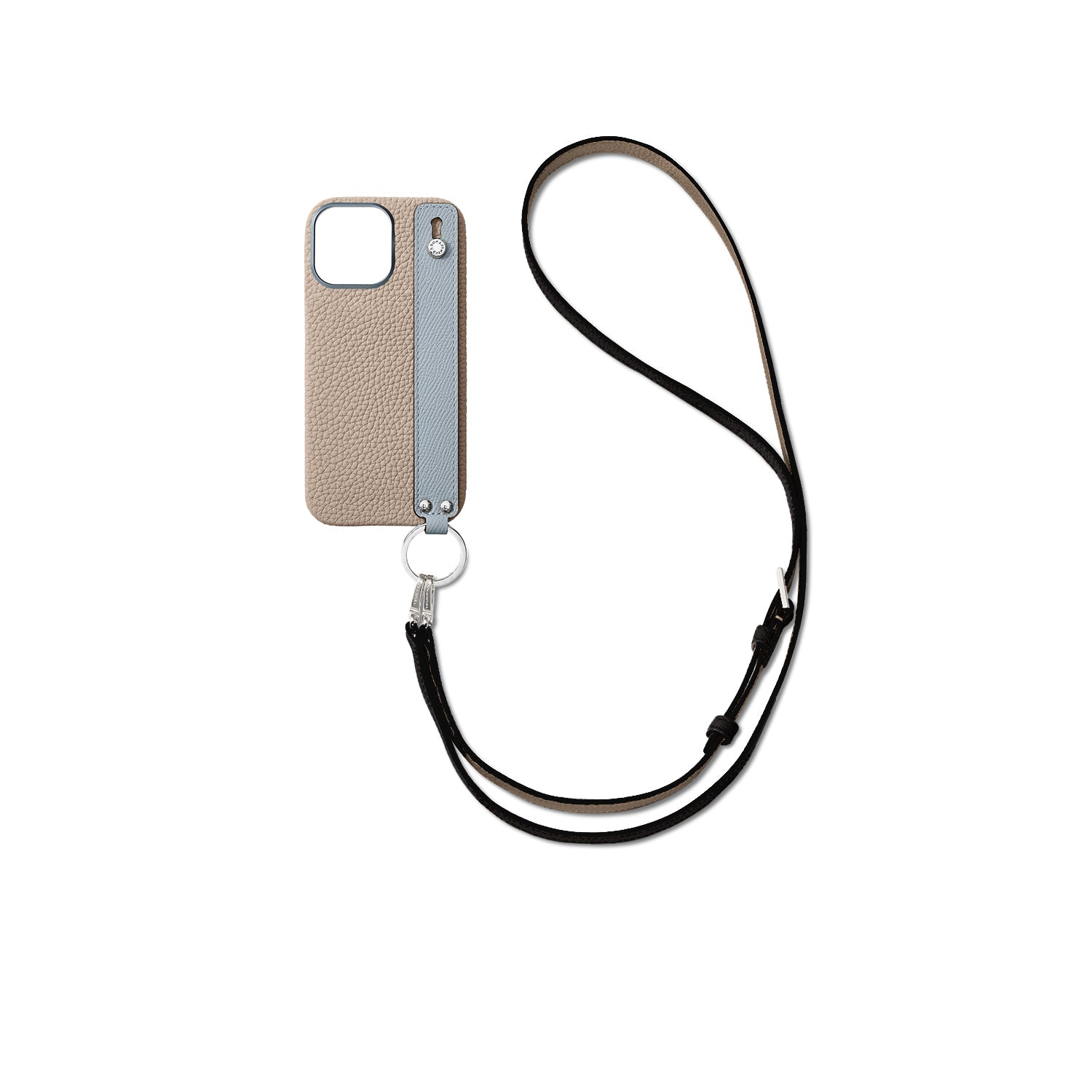 Back Cover With Handle Shoulder Strap SEt Bottalato Leather (iPhone 15 Pro Max)