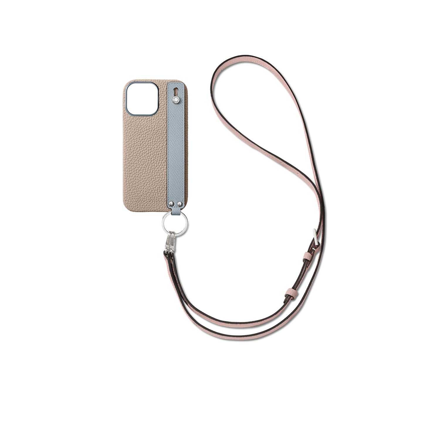 Back Cover With Handle Shoulder Strap SEt Bottalato Leather (iPhone 15 Pro Max)