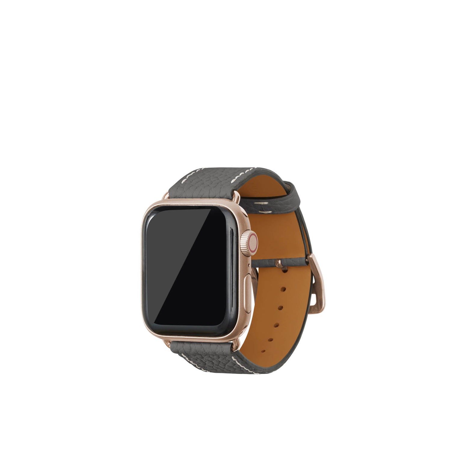 Shrink Leather Apple Watch Band M/L 38/40/41mm (Gold Adapter)