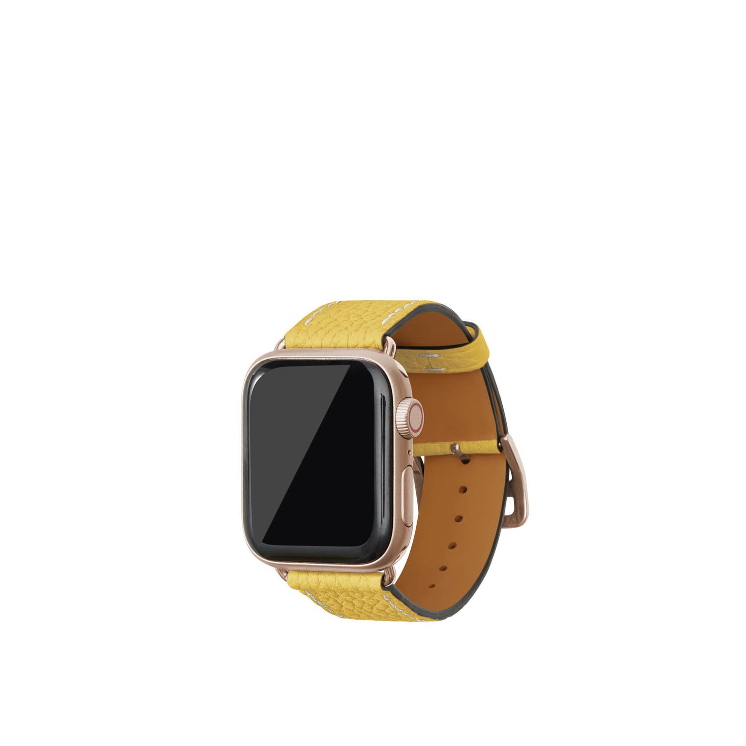 Shrink Leather Apple Watch Band S/M 38/40/41mm (Gold Adapter)