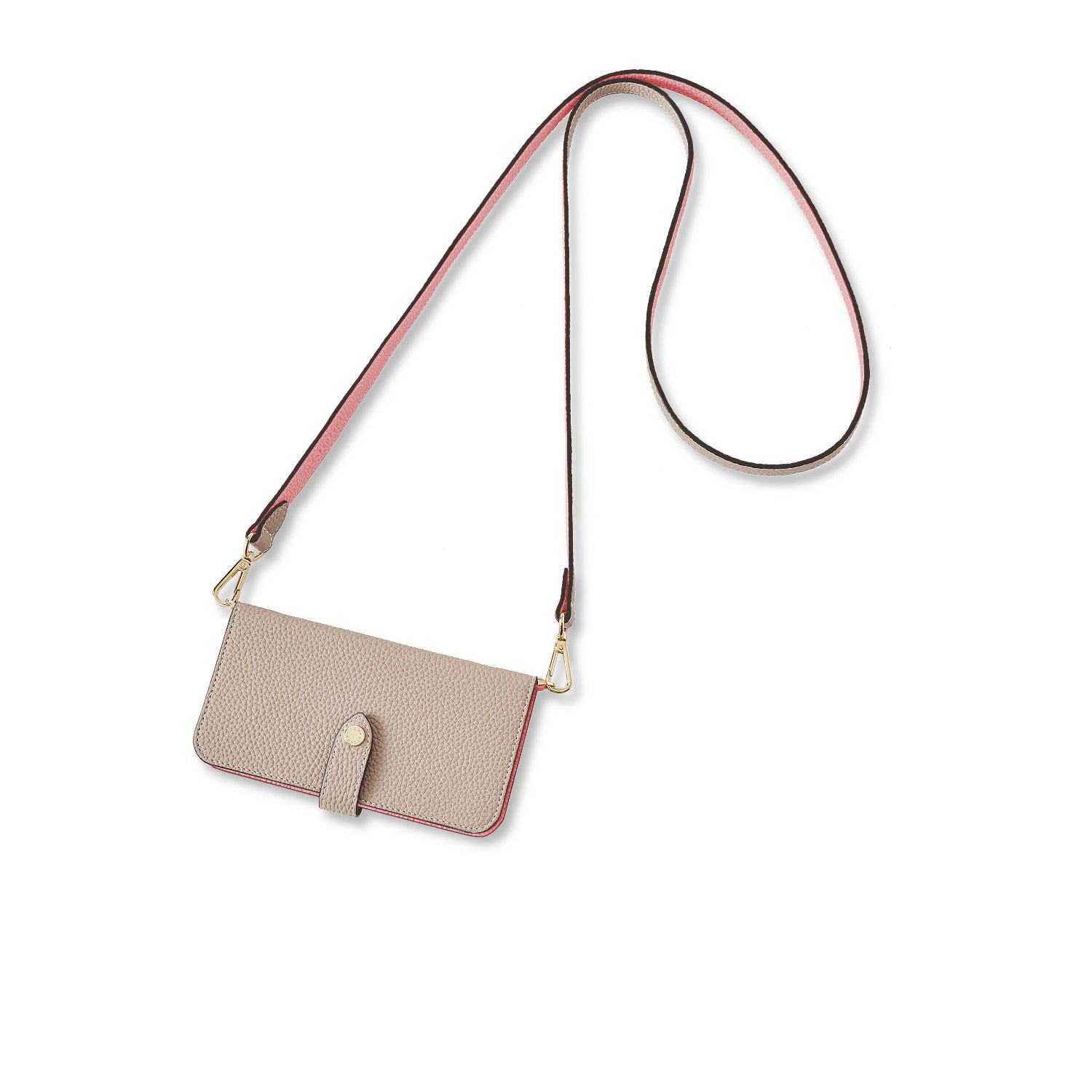 (iPhone 14 Plus) Belted Diary Case Shrink Leather