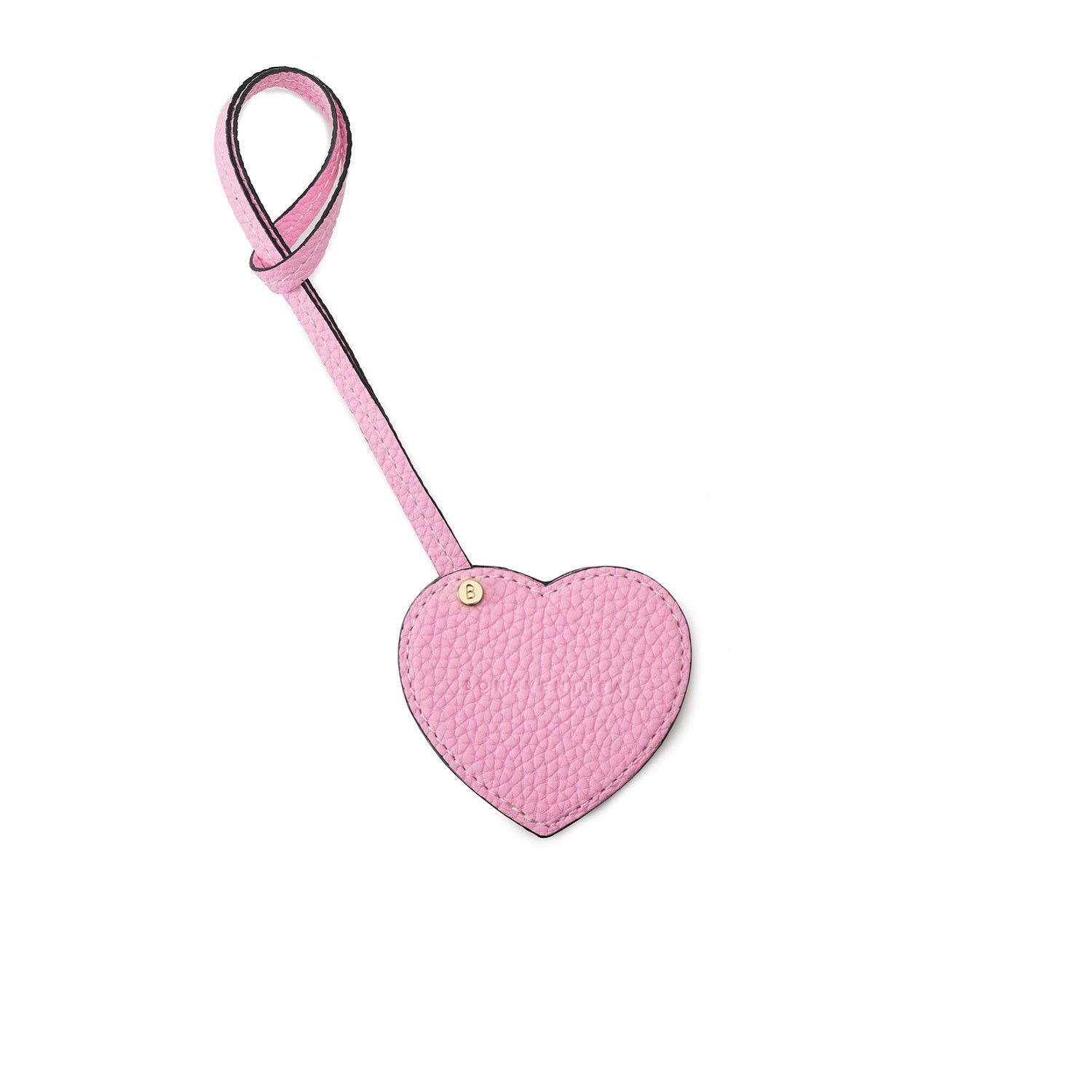 Heart Compact Mirror Shrink Leather