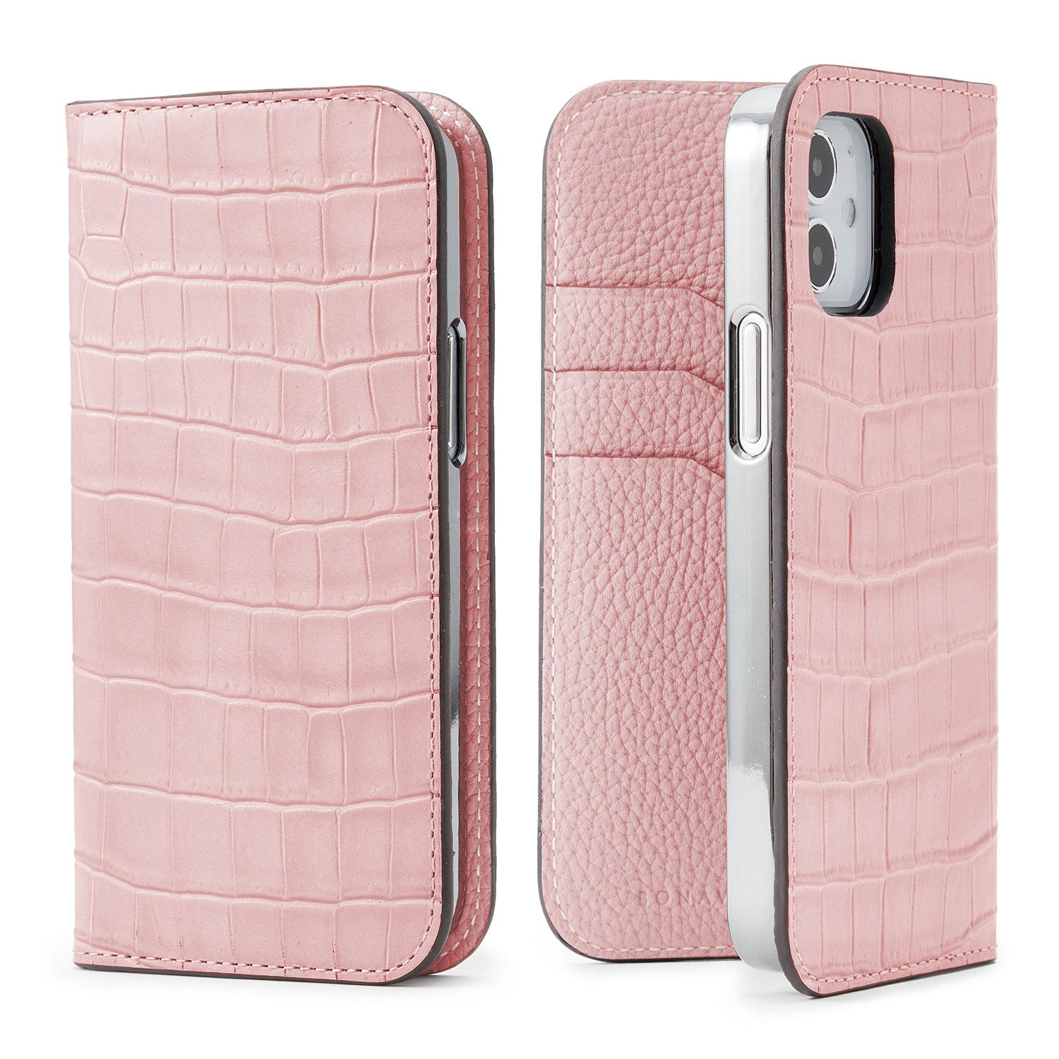 Diary Case Embossed Croco Leather (iPhone 12 Mini)