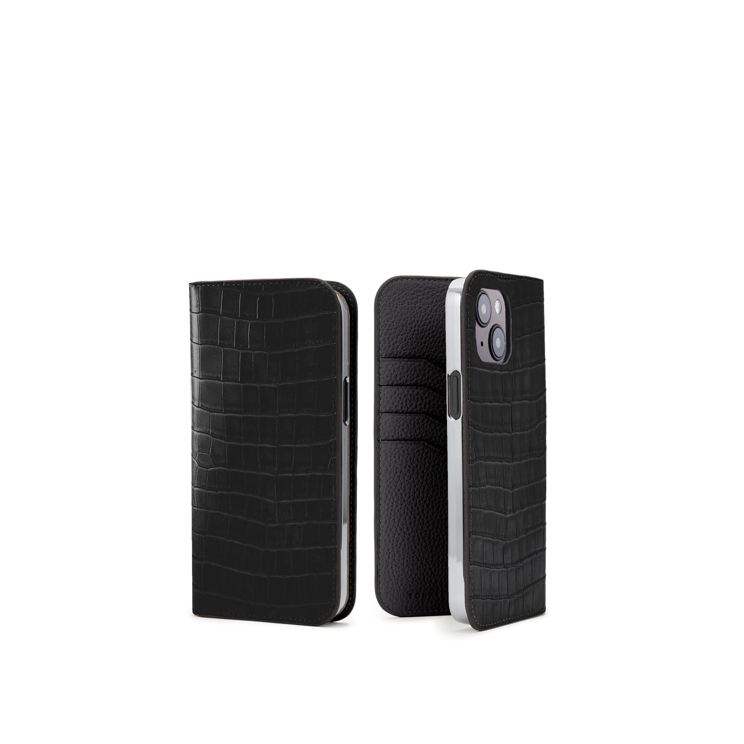 Diary Case Embossed Croco Leather (iPhone 14 Plus)
