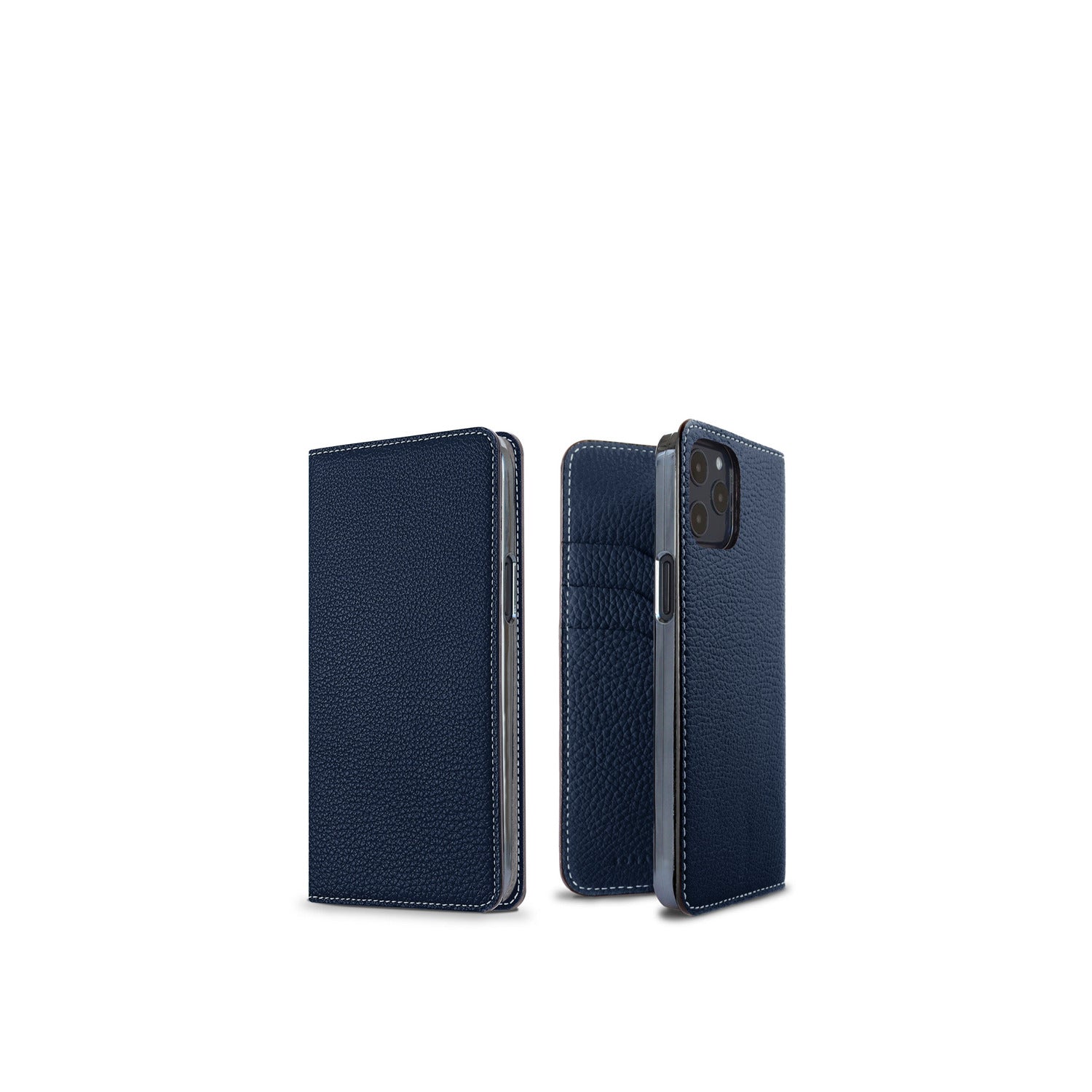 (iPhone 12 / 12 Pro) 다이어리 케이스 수축 가죽