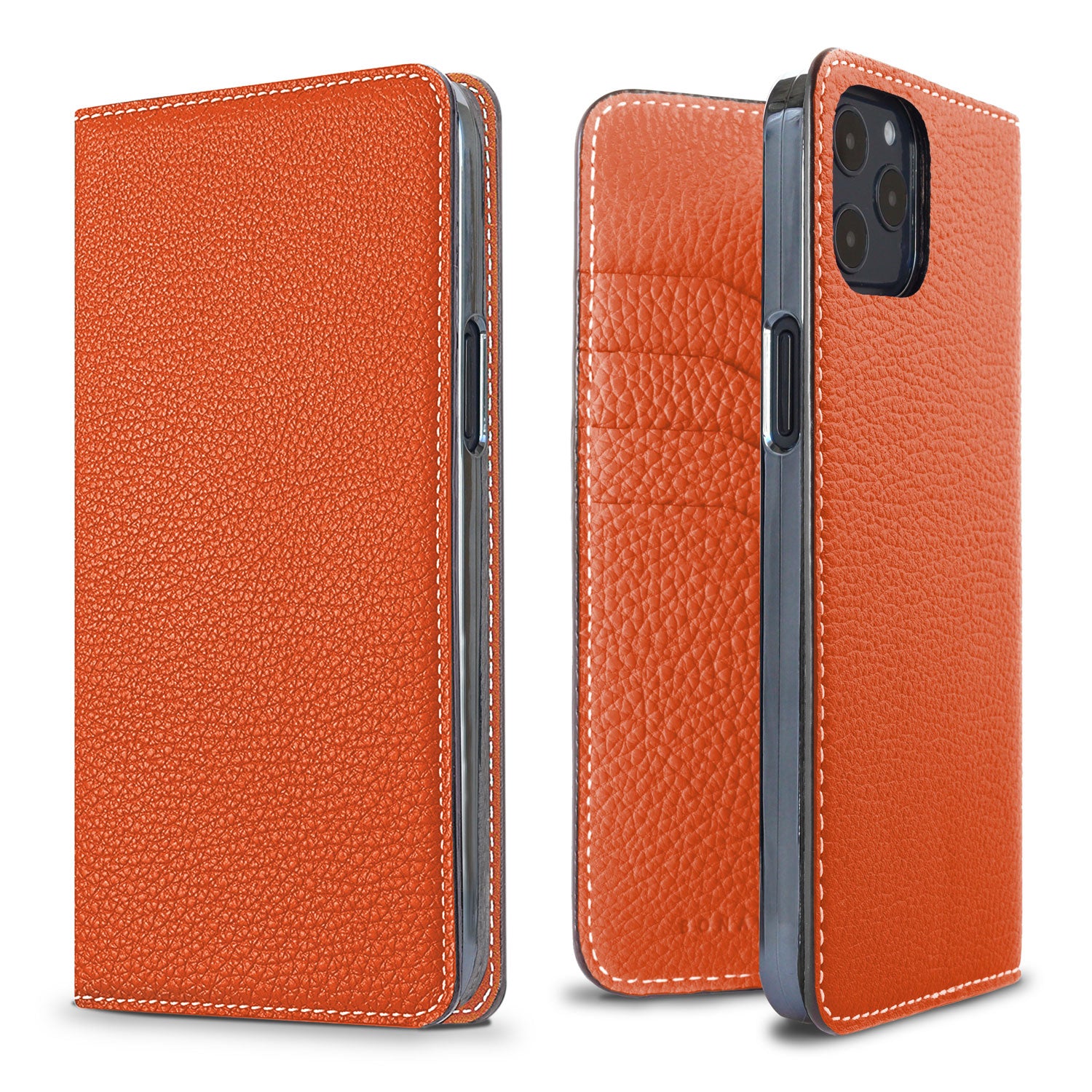 (iPhone 12 Pro Max) Diary Case Shrink Leather