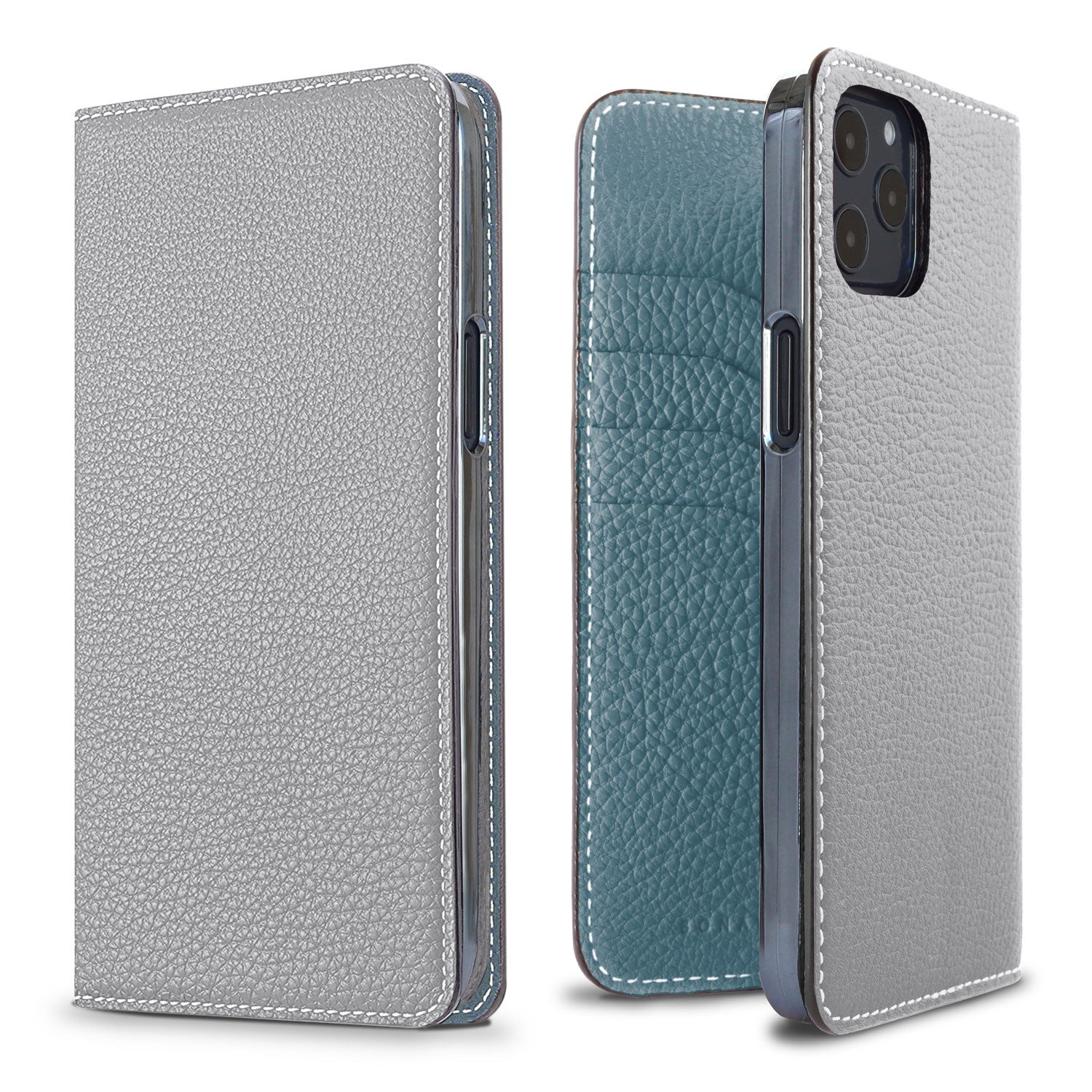 (iPhone 12 Pro Max) Diary Case Shrink Leather